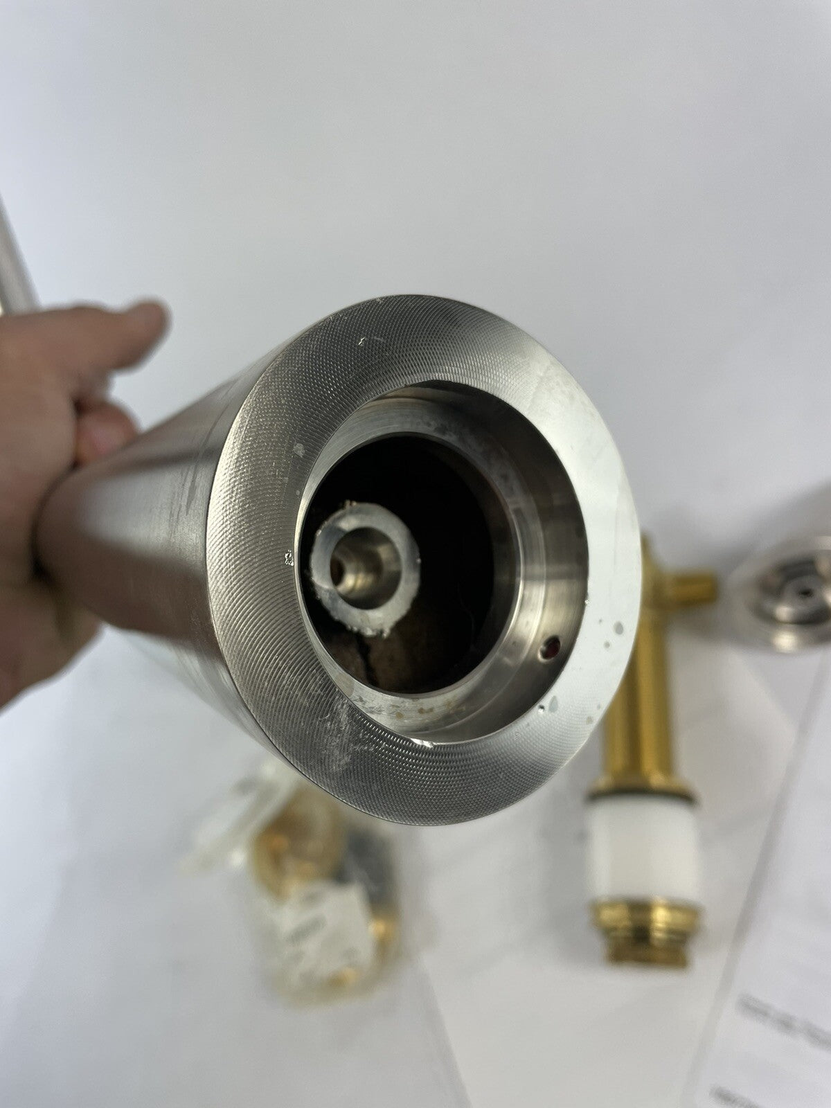 Kallista Taper Deck Mounted Roman Tub Filler Brushed Nickel P24803-LV-AG