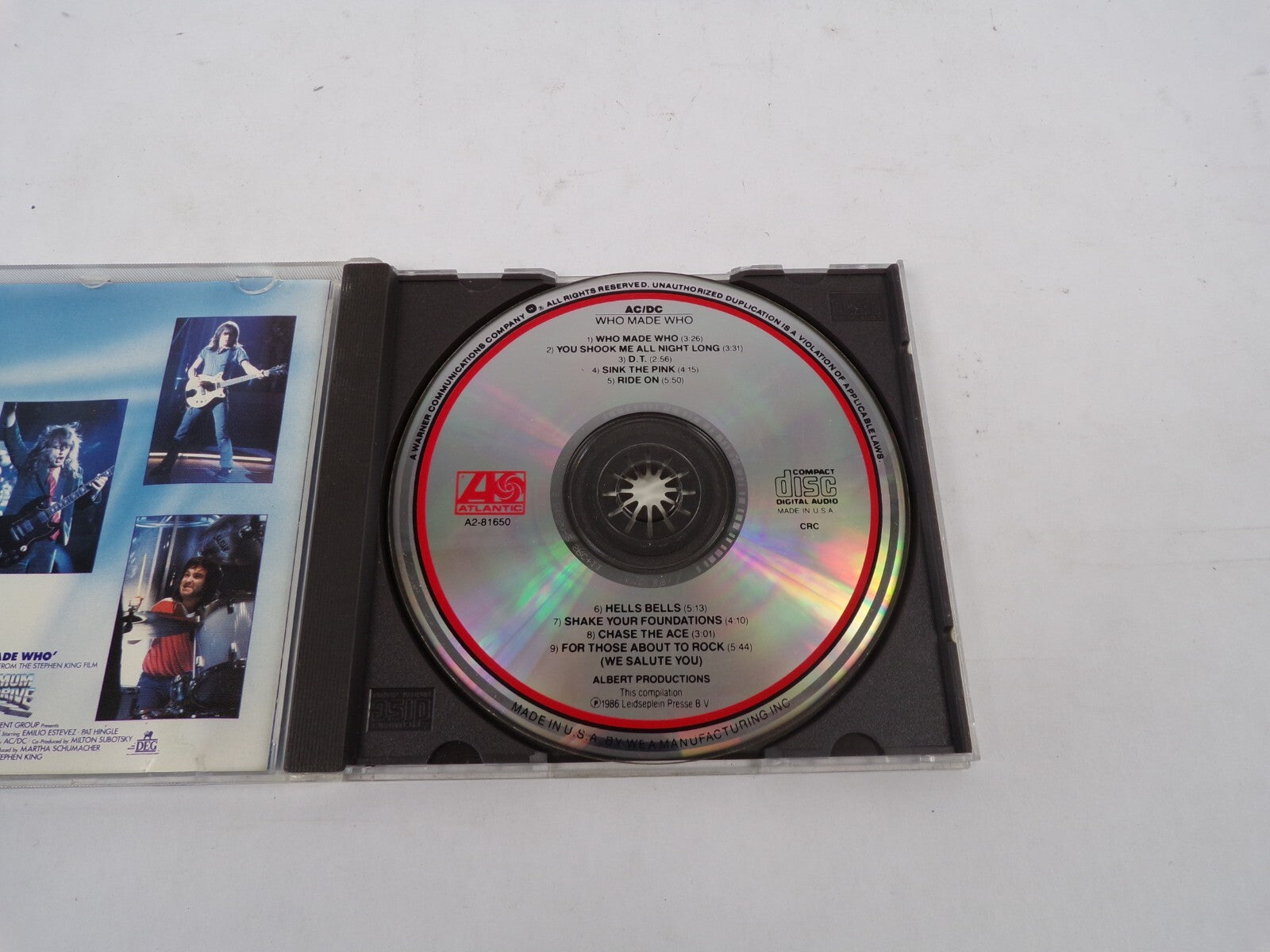Who Made Who You Shook Me All Night Long Sink The Pink Ride on Hells Bells CD#26