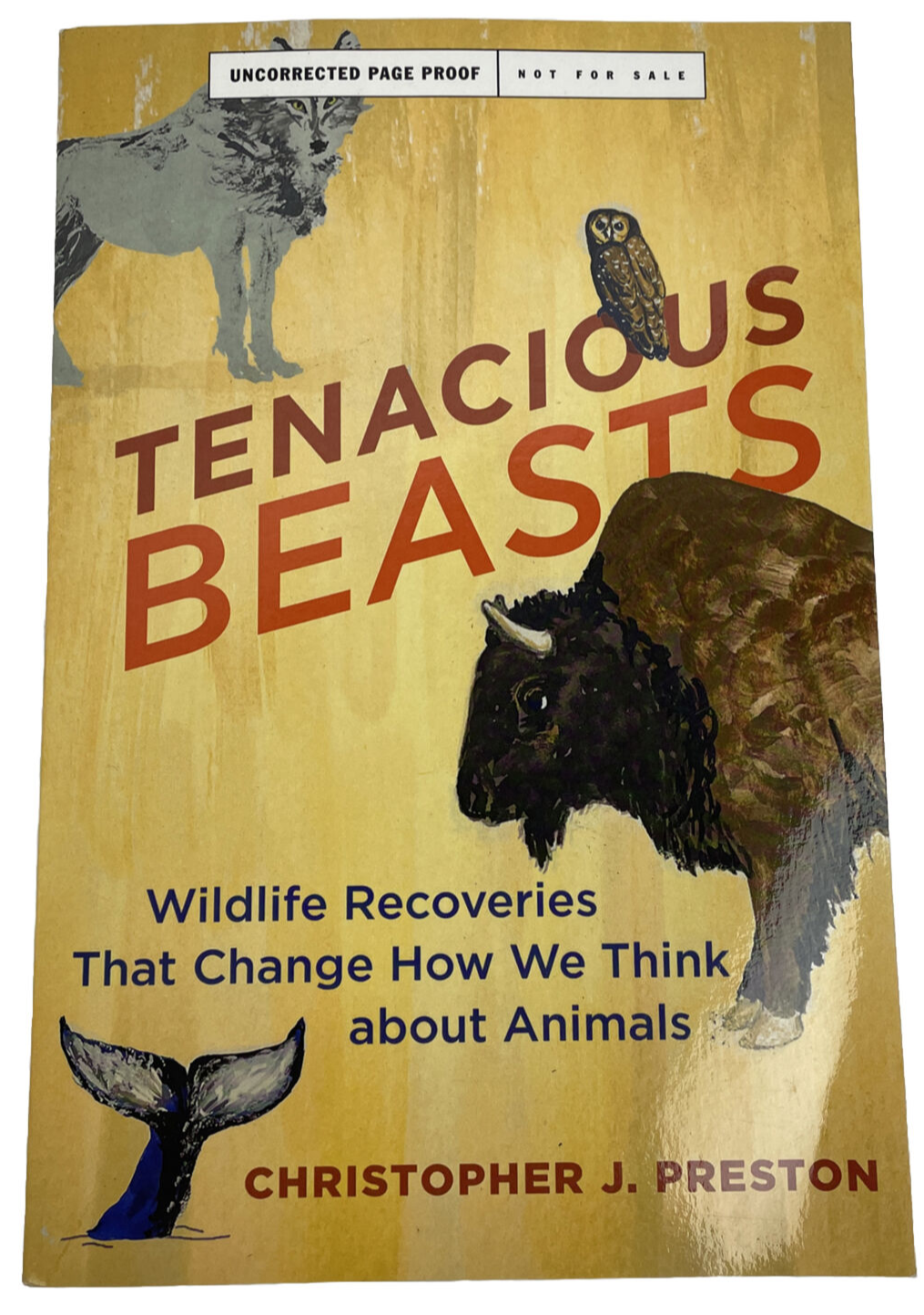 Tenacious Beasts Wildlife Recoveries Christopher Preston Uncorrected Page Proof