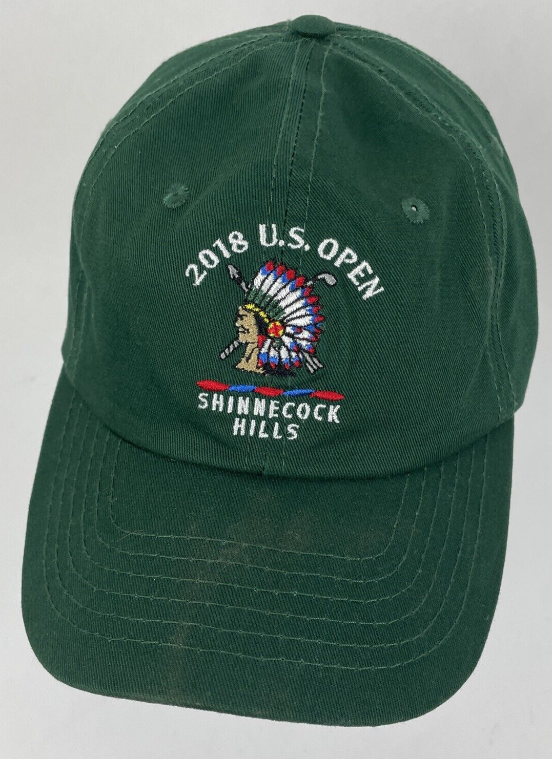 2 x Open Golf Hat 2018 Shinnecock Hills 2015 Chambers Bay USGA Member Adj Strap