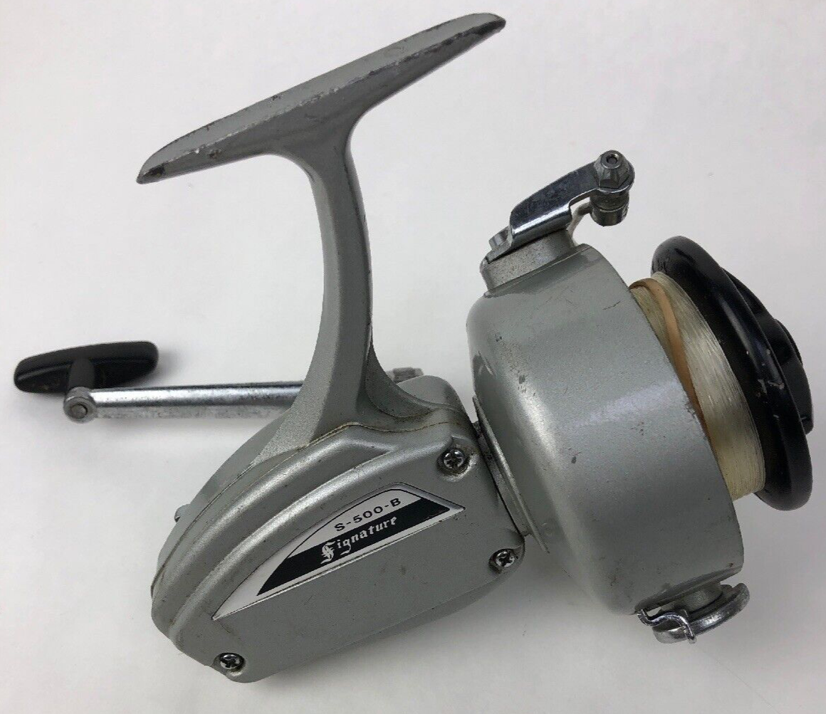 VINTAGE OLYMPIC SIGNATURE S-500-B Large Saltwater Spinning Reel Made In Japan