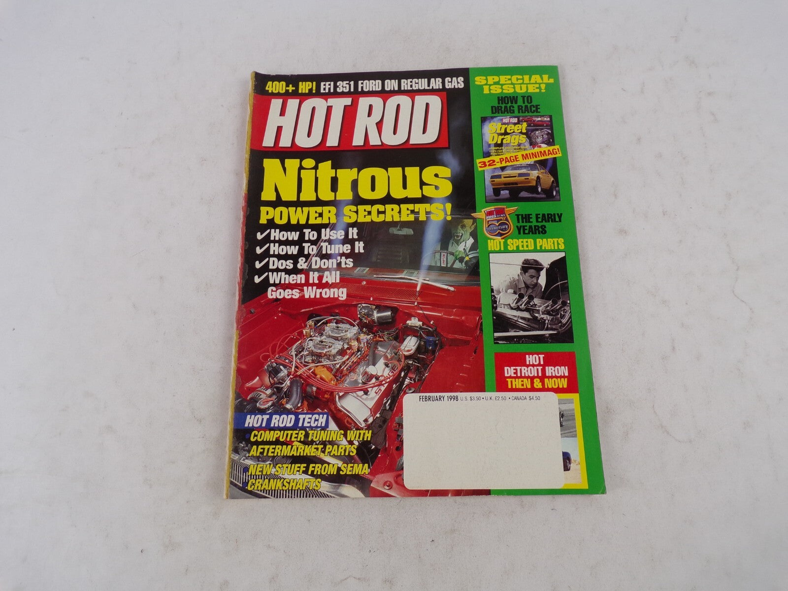 February 1998 Hot Rod Nitrous Power Secrets! Special Issue! EFI 351 Ford On Regu