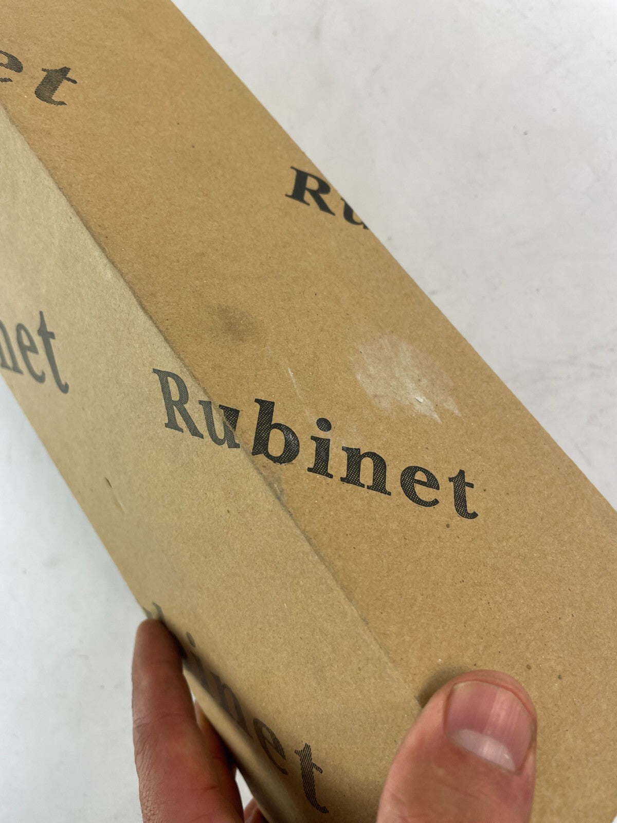 Rubinet 9DPU3WH white exposed lift and turn bathroom sink drain with overflow