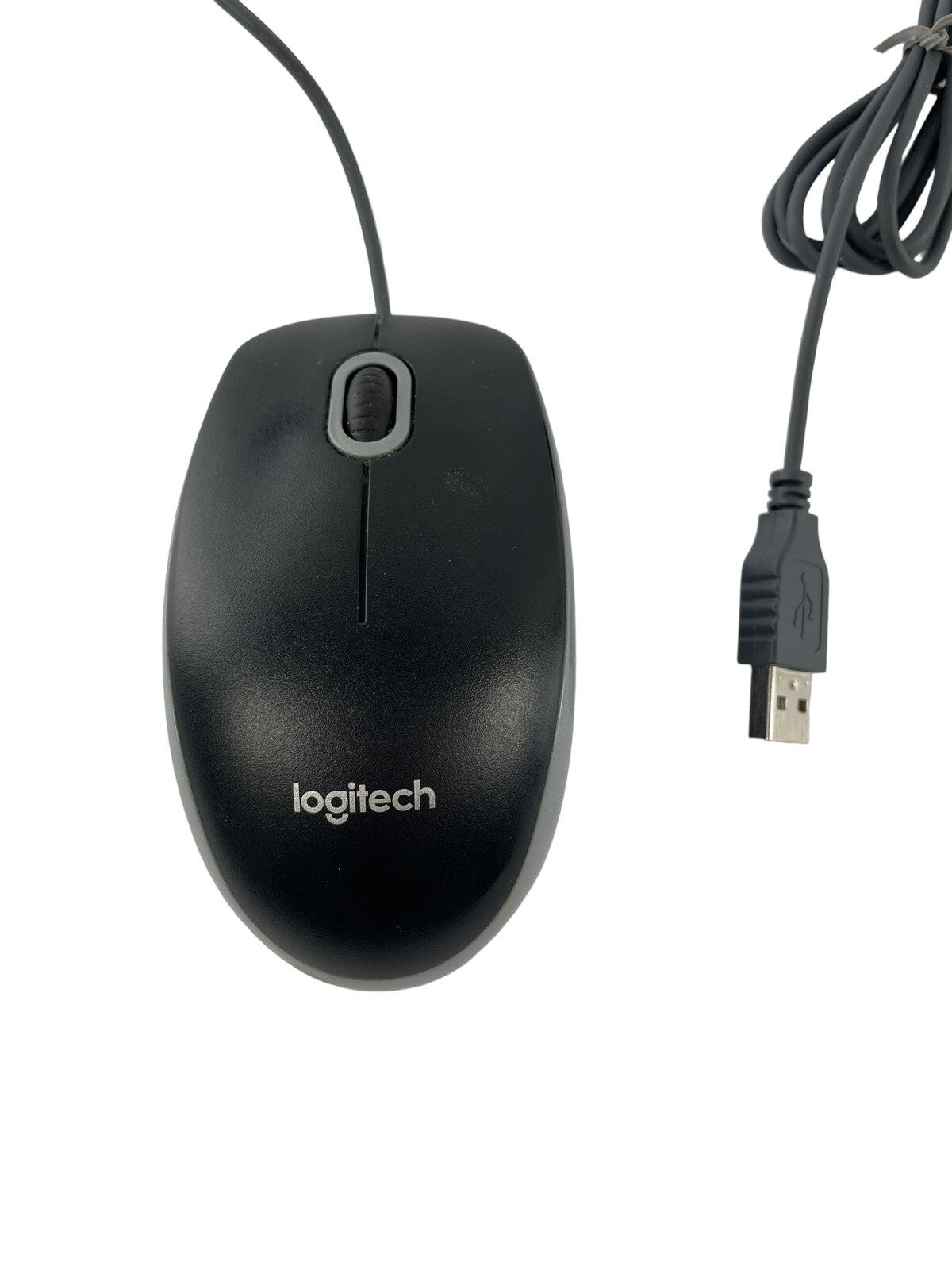 Logitech Wired USB Optical Mouse for Windows PC MAC & More M-U0026 - Black/Grey