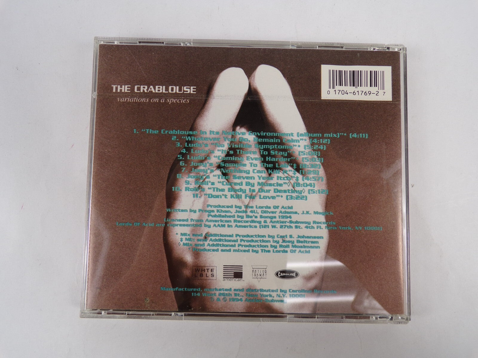 Lords Of Acid The Crablouse CD #30