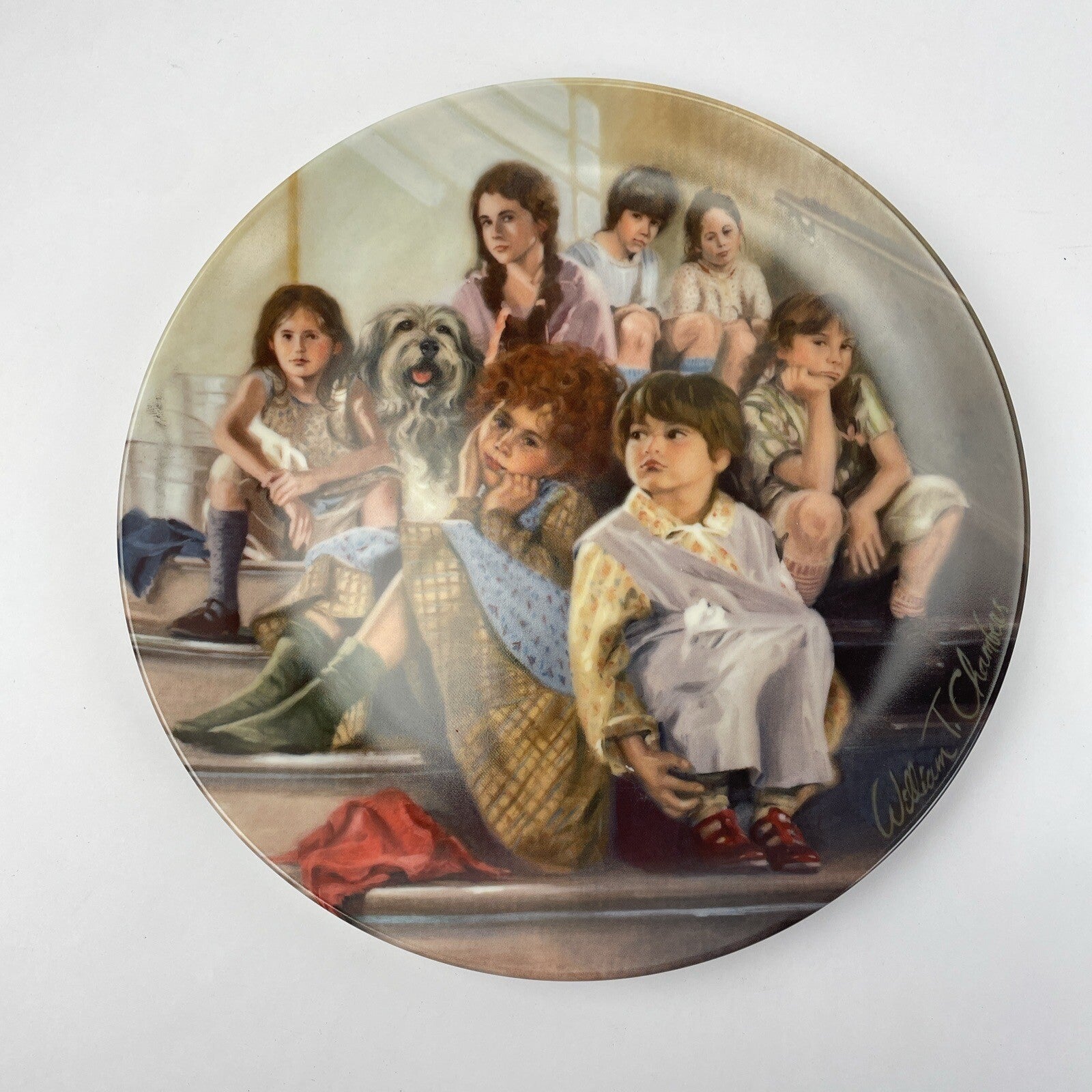 Annie and the Orphans Collector Plate by Edwin M. Knowles 1984 Number 11081 G