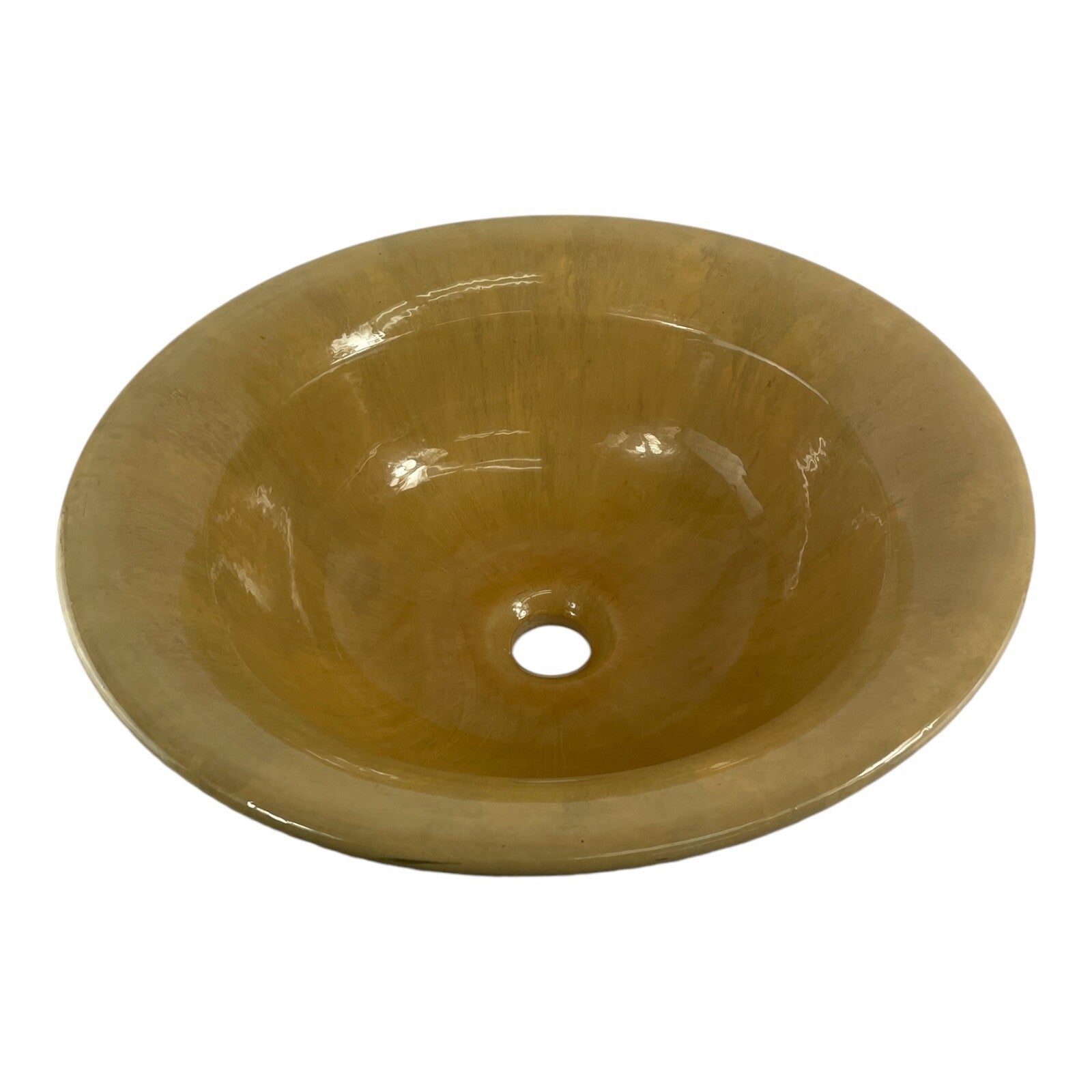 Collection Savane Porcelain Vessel Sink Bowl Bathroom Sink Above Counter Biege
