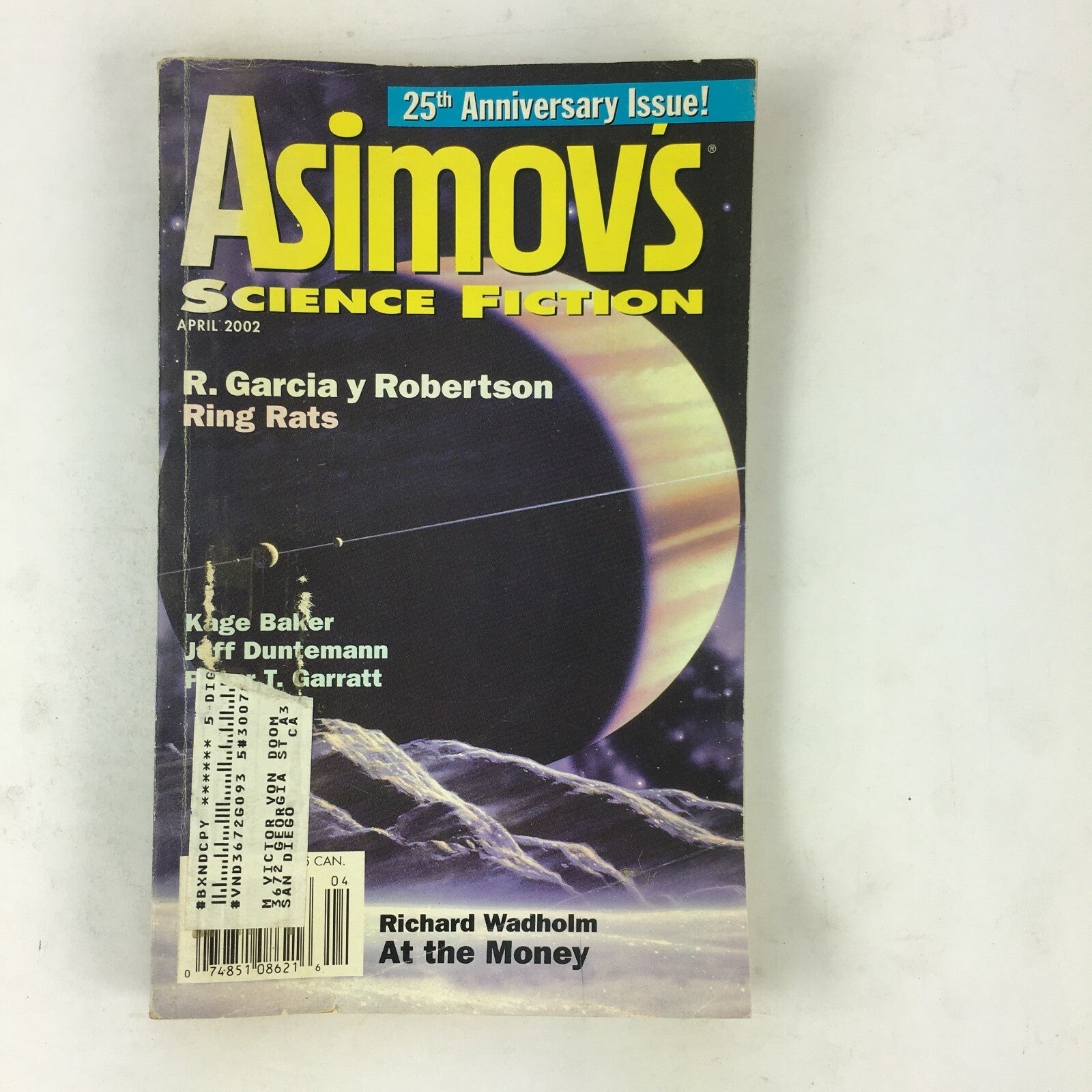 April 2002 Isaac Asimov's Science Fiction Magazine R.Garcia y Robertson RingRats