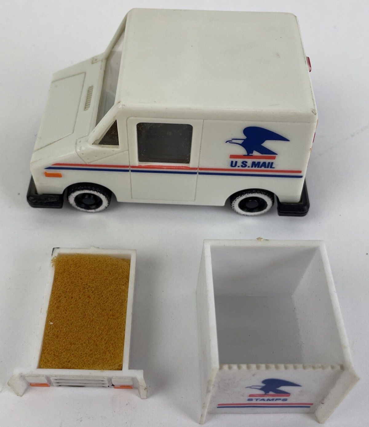 Vintage U.S. Mail Truck Eagle Logo on Side w Compartments Plastic Collectible *