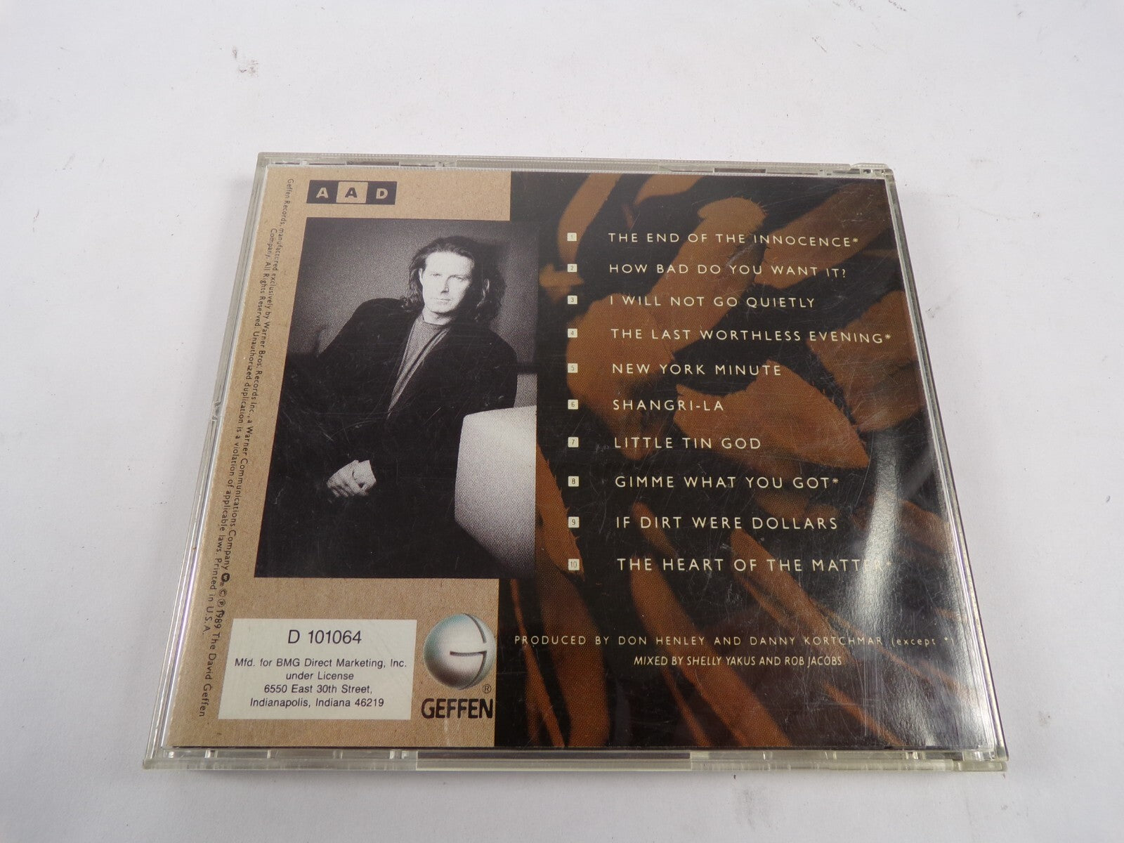 Don Henley The End Of The Innocence How Bad Do You Want It Shangri-LA CD#51