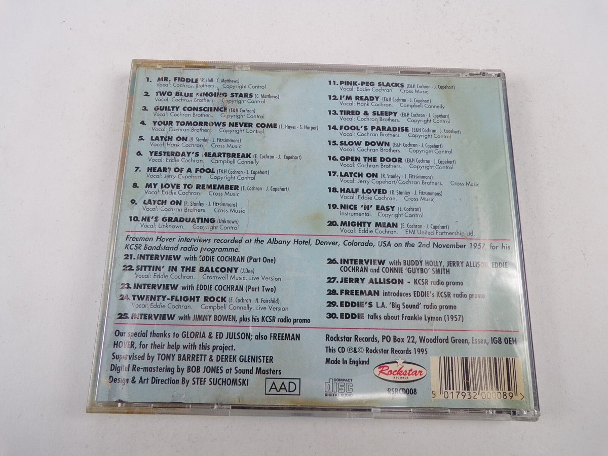 Mighty Mean Eddie Cochran Mr Fiddle Two Blue Singing Stars Latch On CD#25