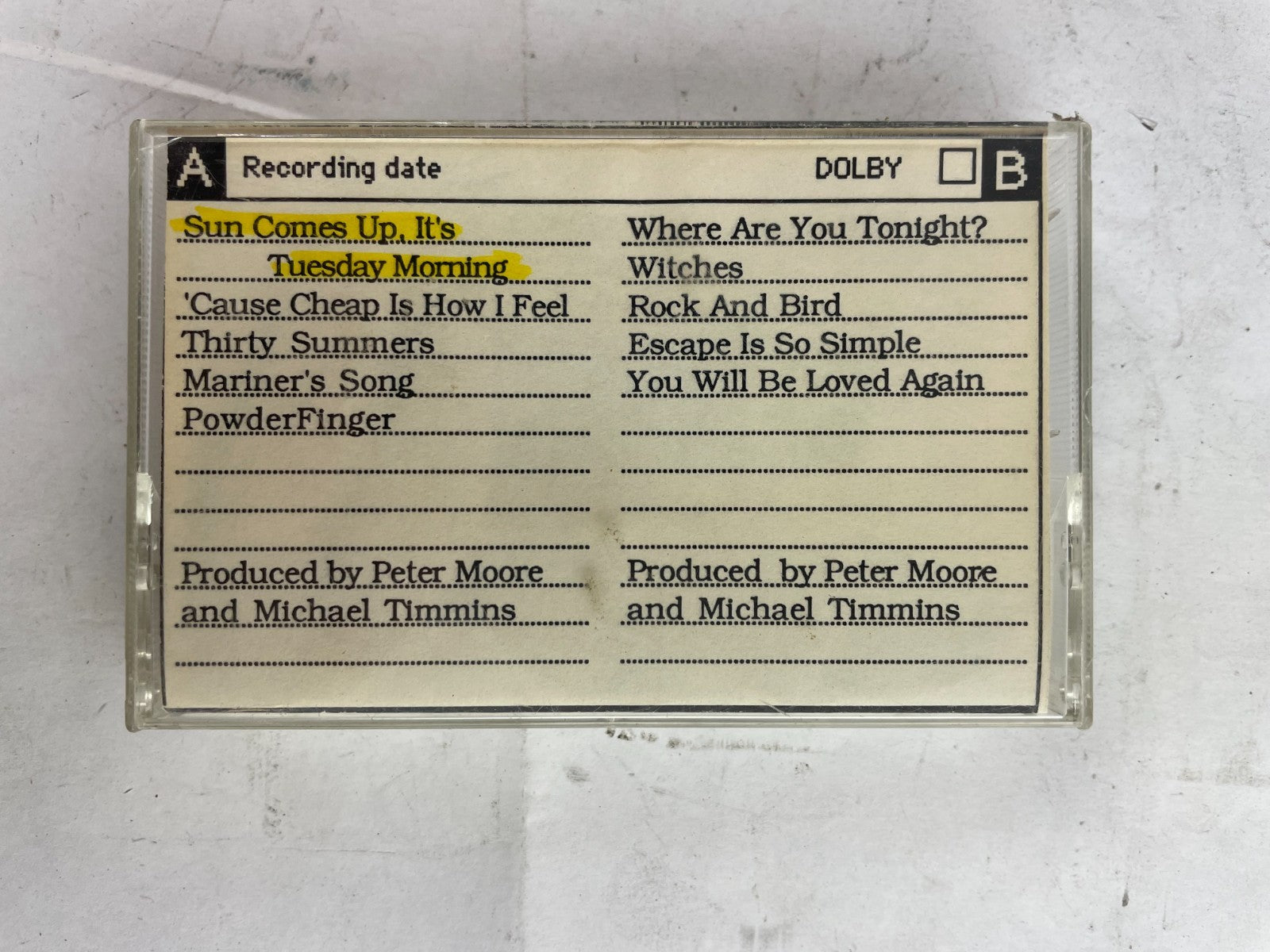 The Caution Horses Cowboy Junkies Powder Finger You Will Be Loved #Cassette
