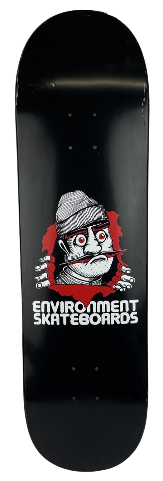 " El Jefe " The Ripper - Blackout Full Dip Skateboard 8.75" x 32.5" Deck Blem 1