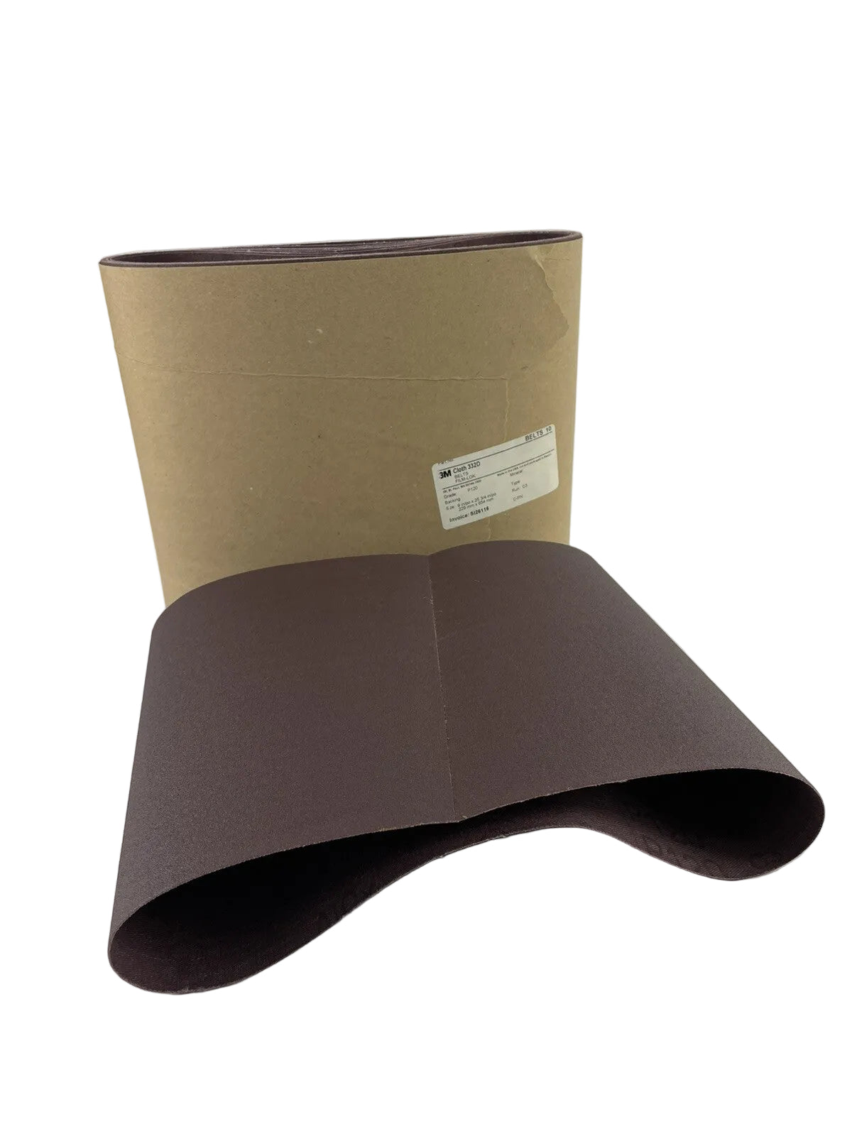 3M 332D Film-Lok Cloth Sanding Belts 120 Grit 9" x 25-3/4" 10 Pack
