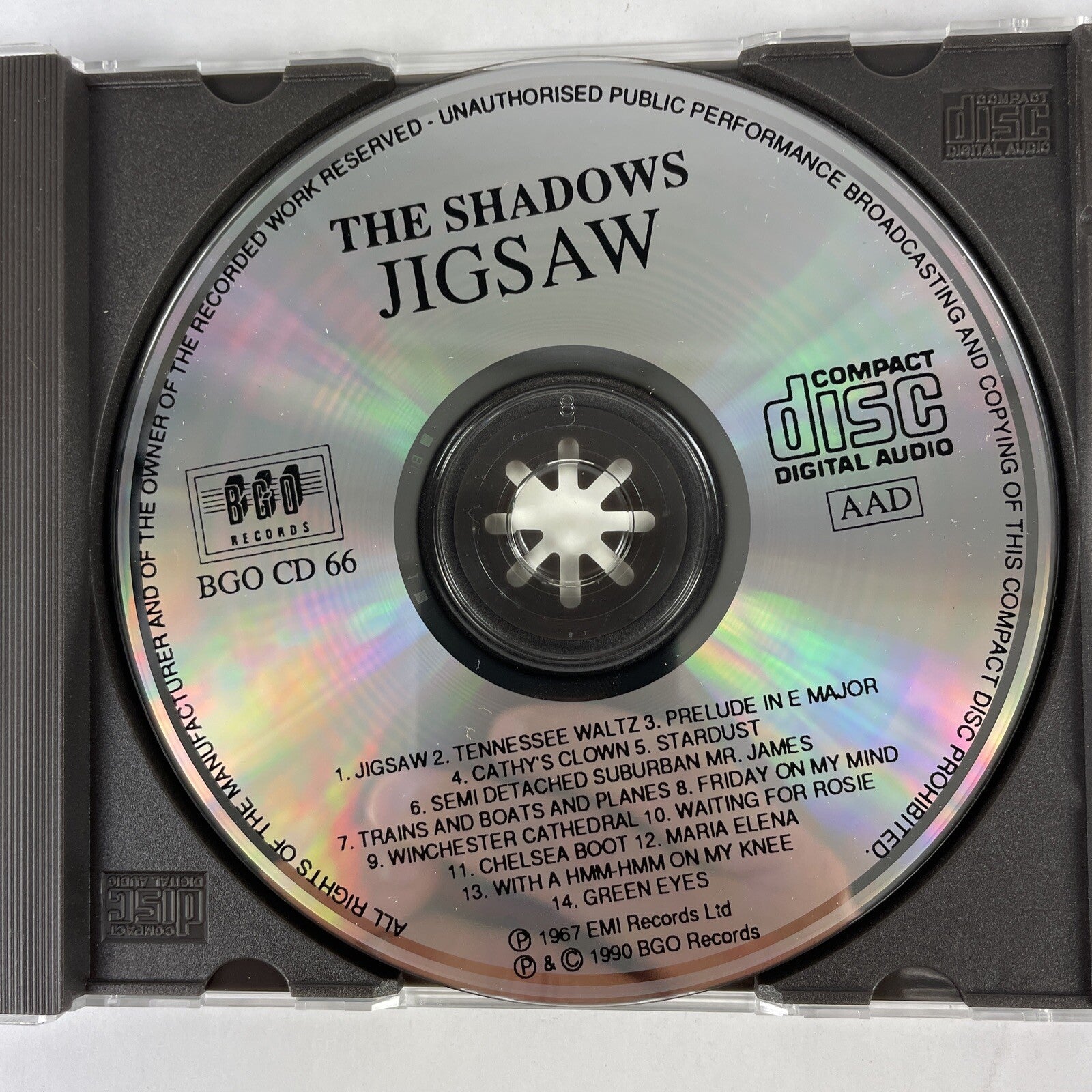 The Shadows - Jigsaw CD (1989) #28
