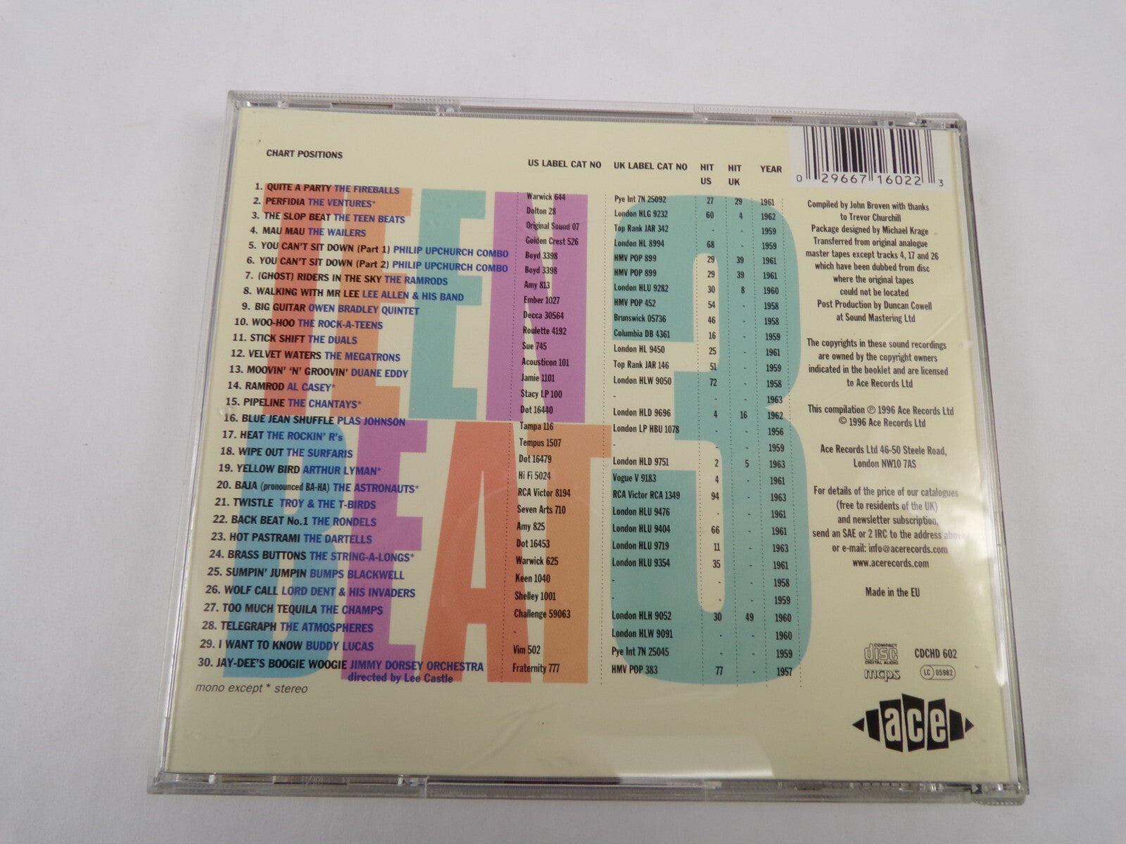 Teen Beat 3 Perfidia Mau Mau Heat Wipe Out Baja Twistle Wolf Call CD#58