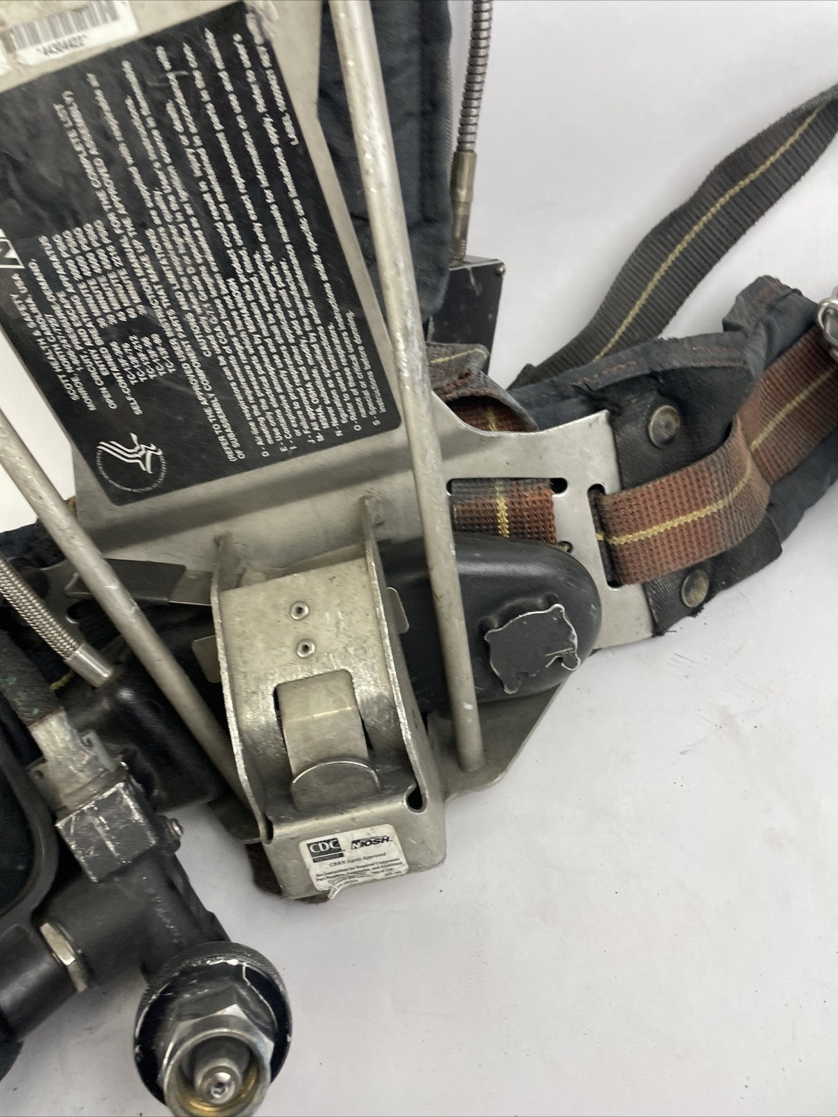 SCOTT SAFETY 4.5 4500 SCBA Air Pack Harness EZ-Flow Air Pak Plus with Sensor c
