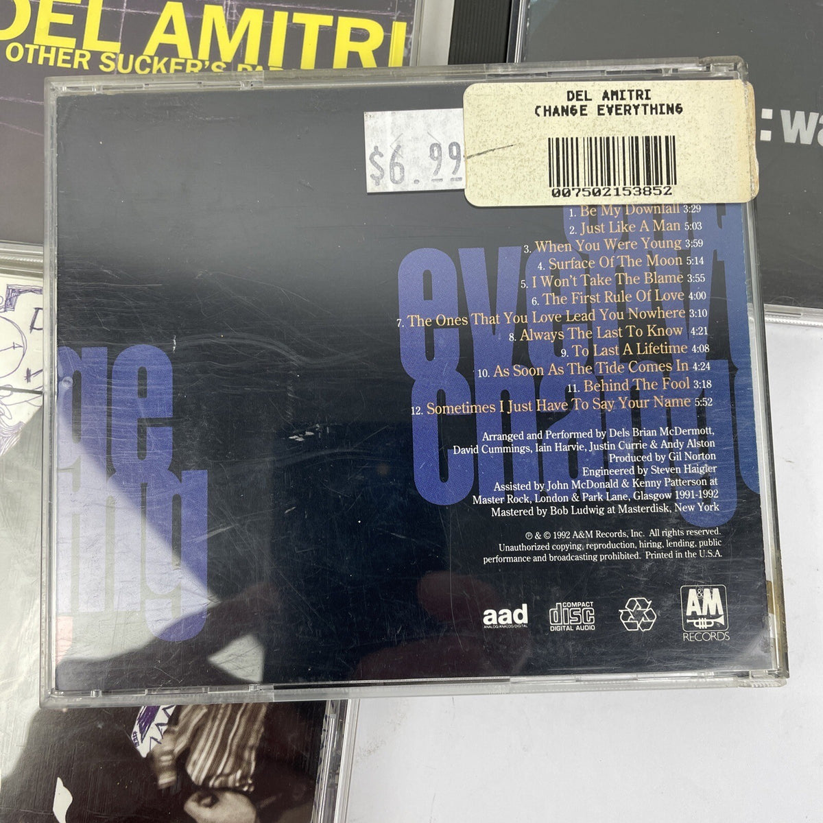 del Amitri cd lot of 3 some other suckers change everything TWISTED Waking Hour