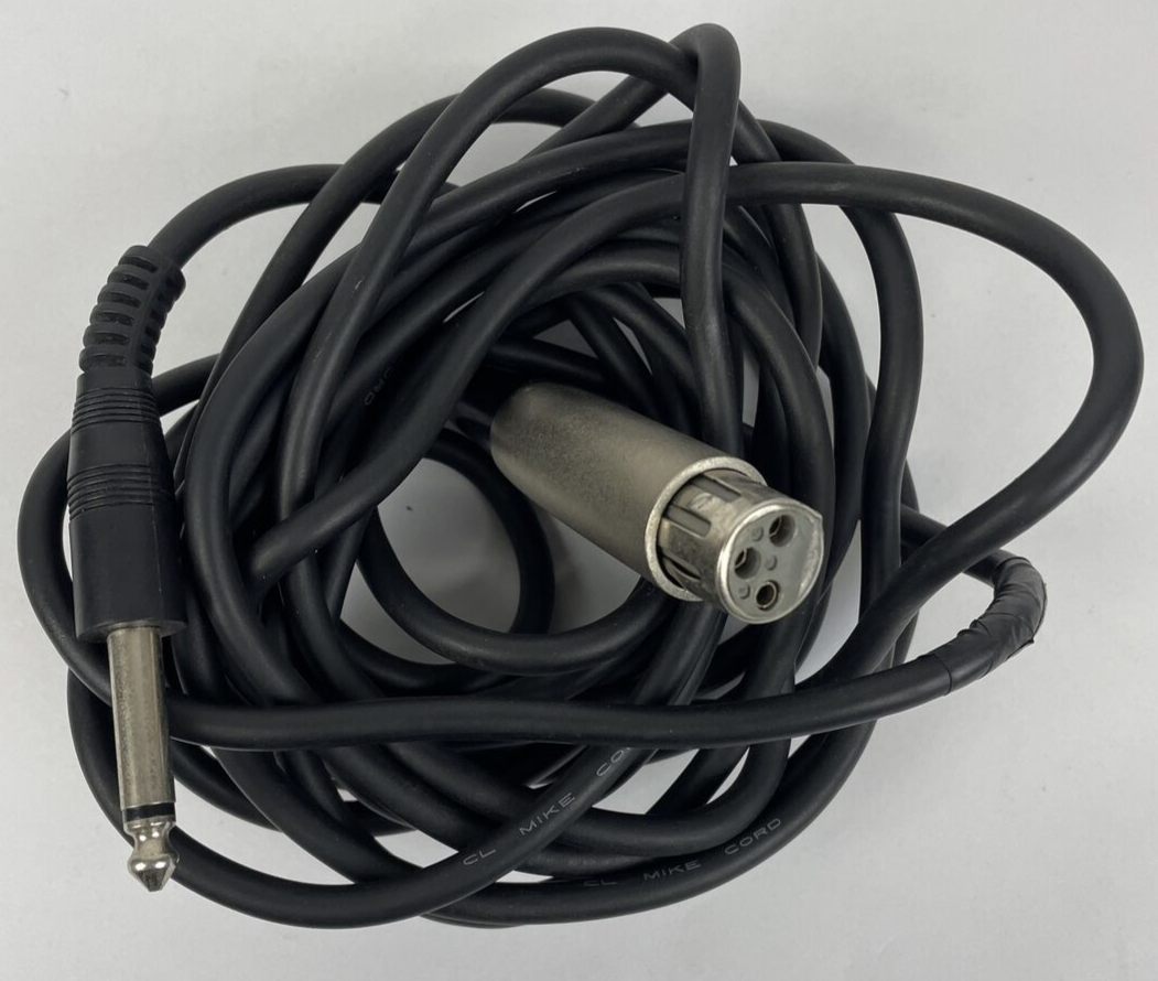 15ft XLR 3-Pin Female to 1/4" Stereo Plug Microphone Mic Cable Cord