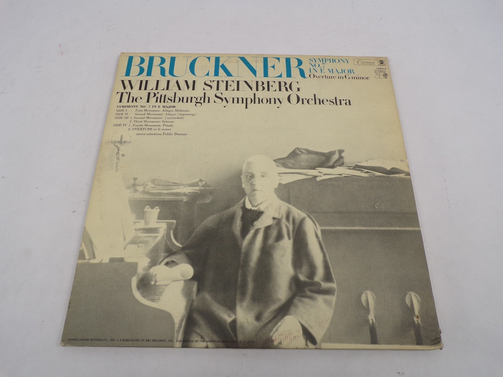 Bruckner William Steinberg The Pittsburgh Symphony Orchestra Overture In G Minor