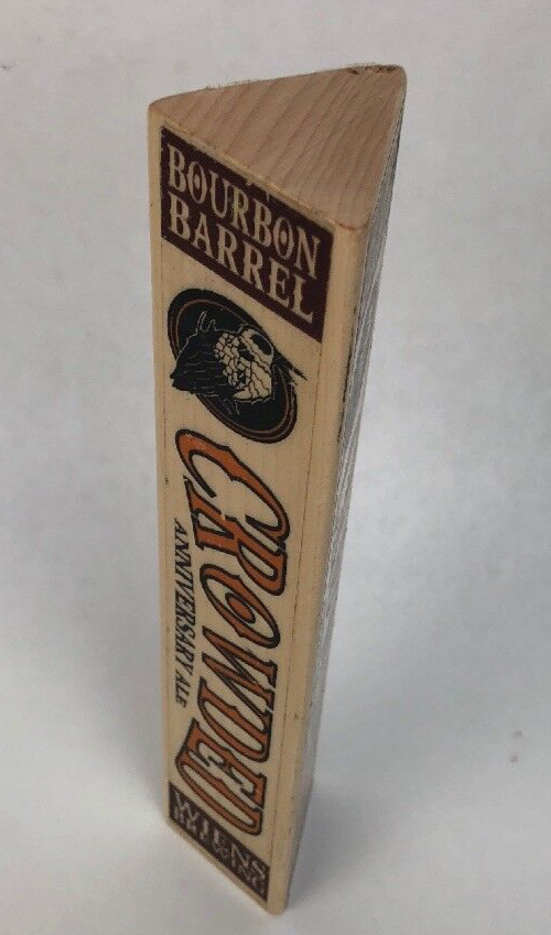 Weins Brewing Bourbon Barrel CROWDED Anniversary Ale wood tap handle FSTSHP
