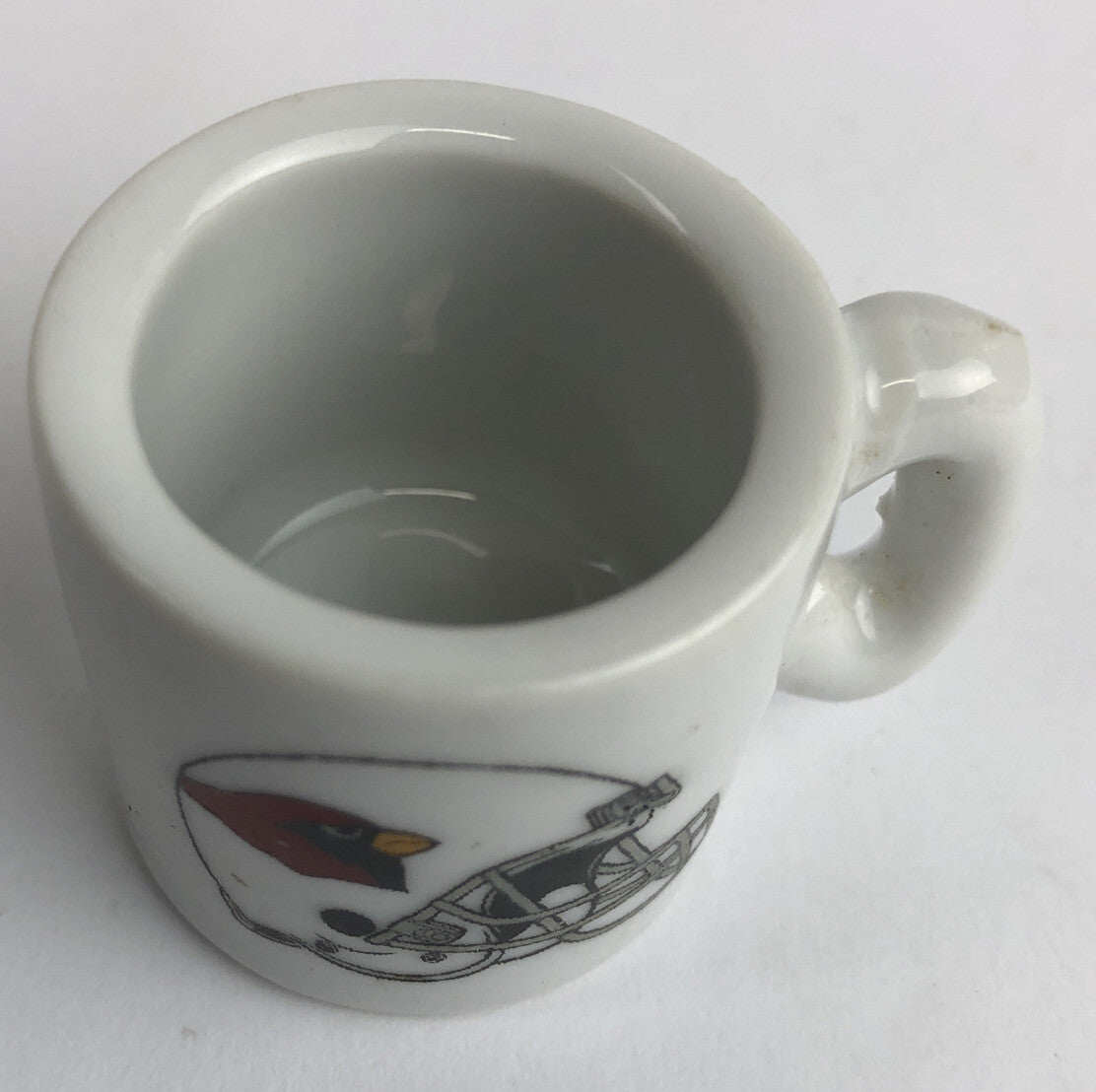 Vintage NFL Mini Coffee Cup Mug Arizona Cardinals 1.25" Collectible Miniature