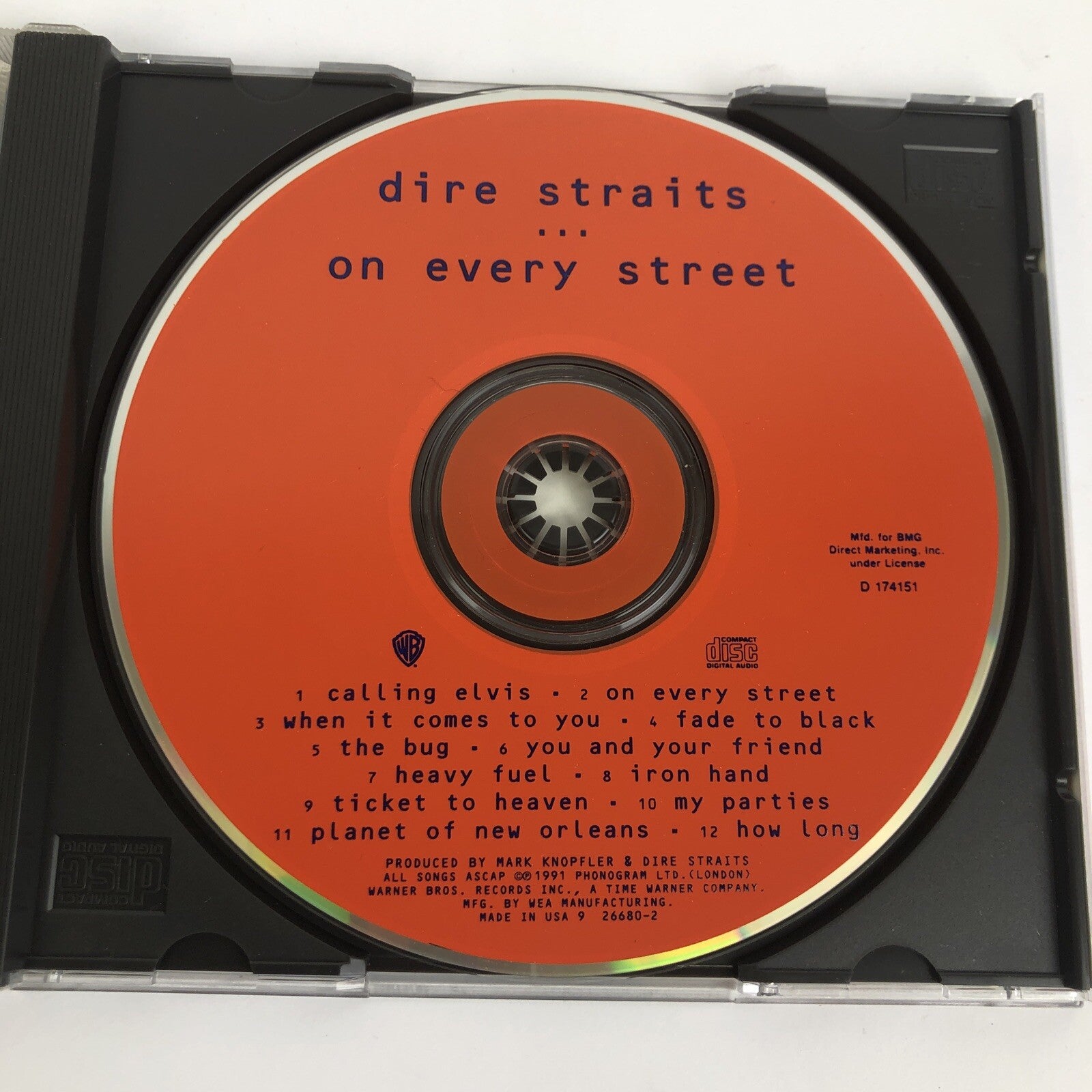 DIRE STRAITS " On Every Street " Warner Brothers - Digital Audio CD * MINT #56