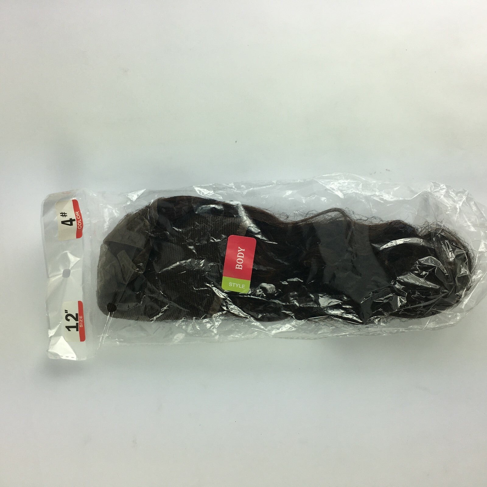 Brand New Human Hair Body Wave Size 12" Natural Color Black A3
