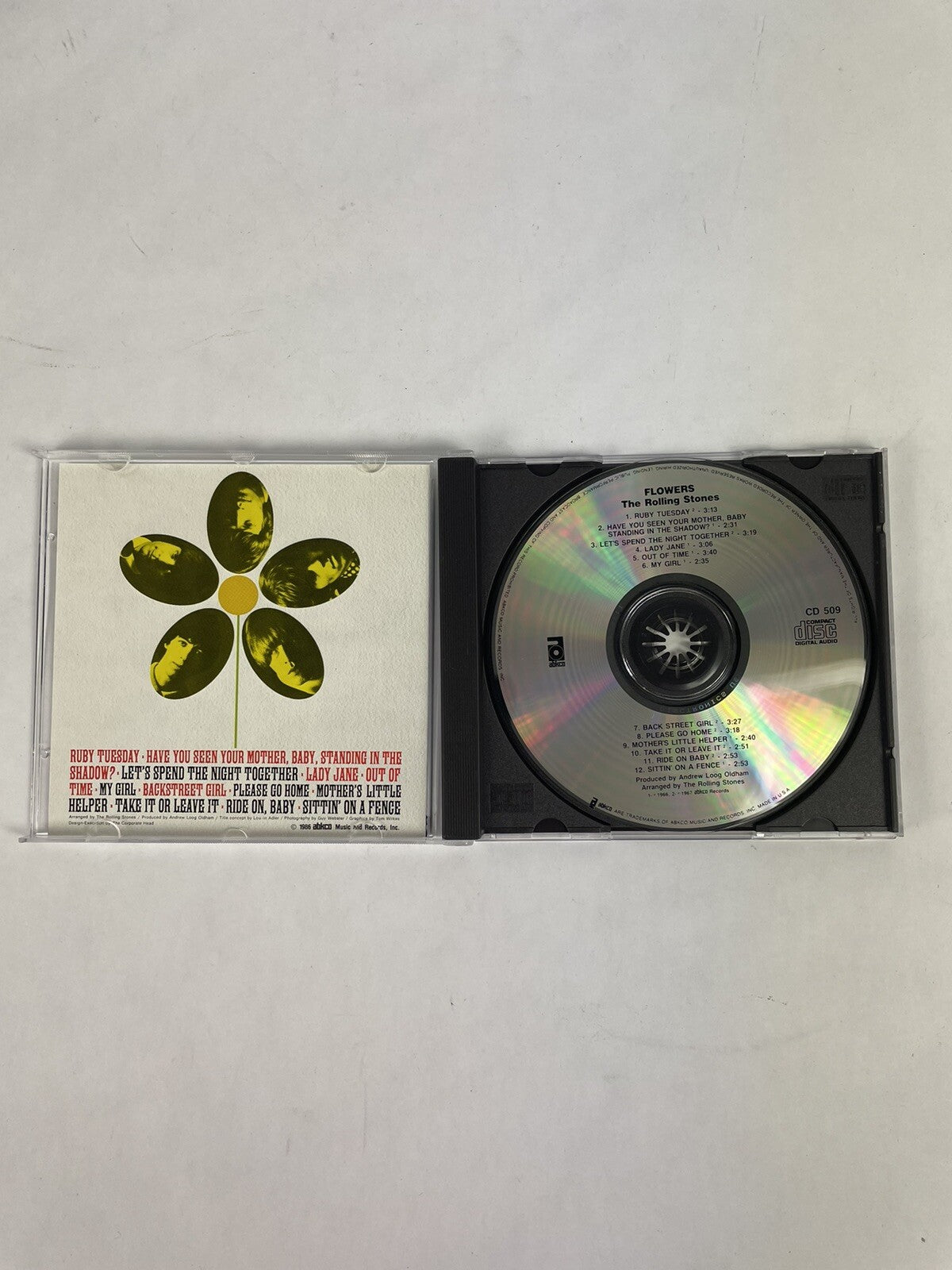 Flowers by The Rolling Stones CD Remastered (1986, ABKCO Records). #4