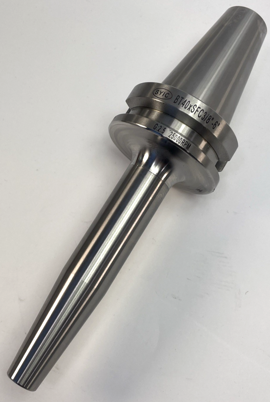Techniks SYIC BT40 Shrink Fit Chuck Tool Holder 3/8" 6" Length 25000 RPM