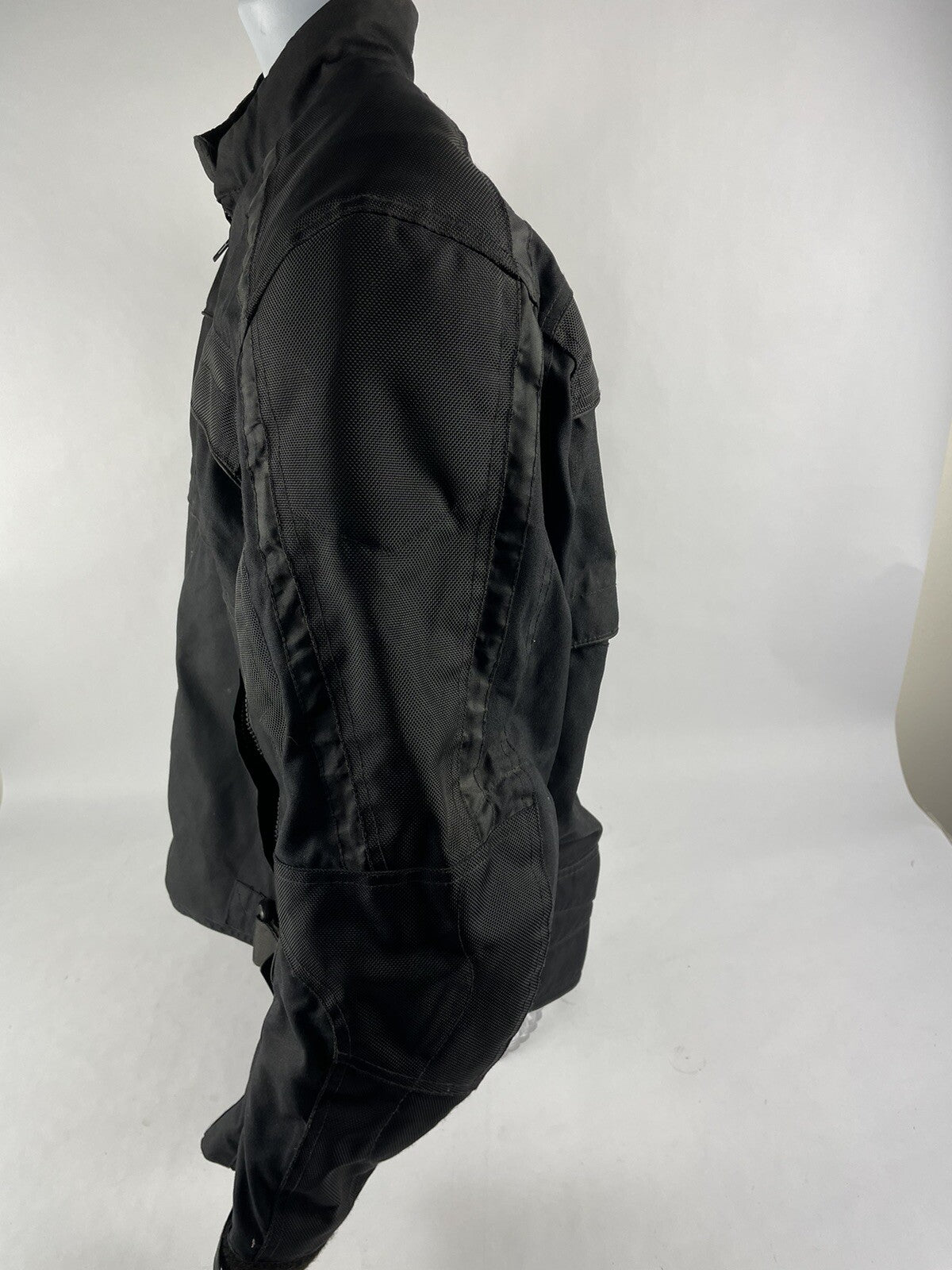 Men's River Road Black Biker Motorcycle Jacket Size 2XL