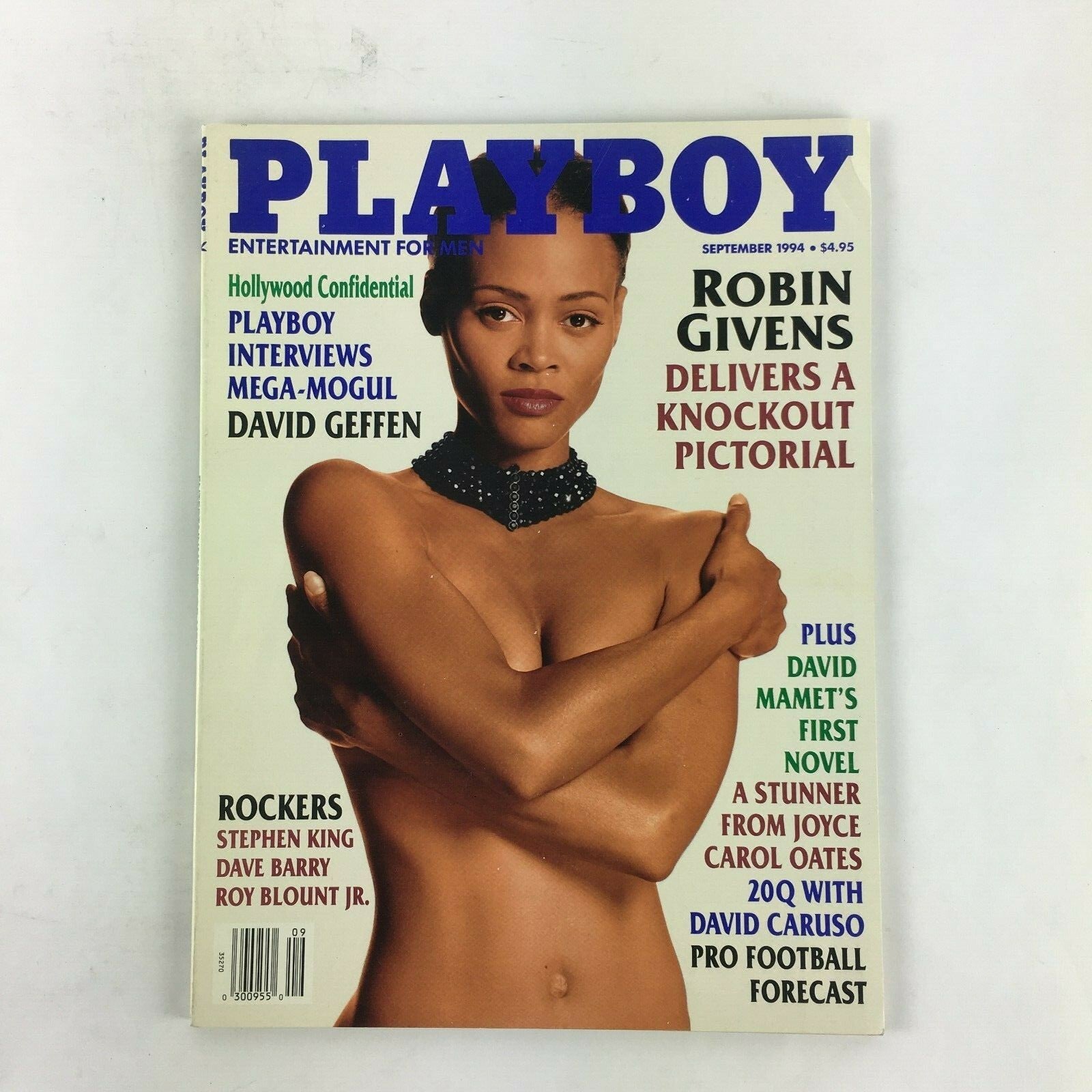 September 1994 Playboy Magazine Robin Givens David Geffen Stephen King DaveBarry