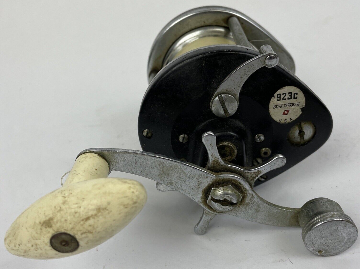 Vintage True Temper Ocean City 923C Fishing Reel Clicker Drag Level wind Working