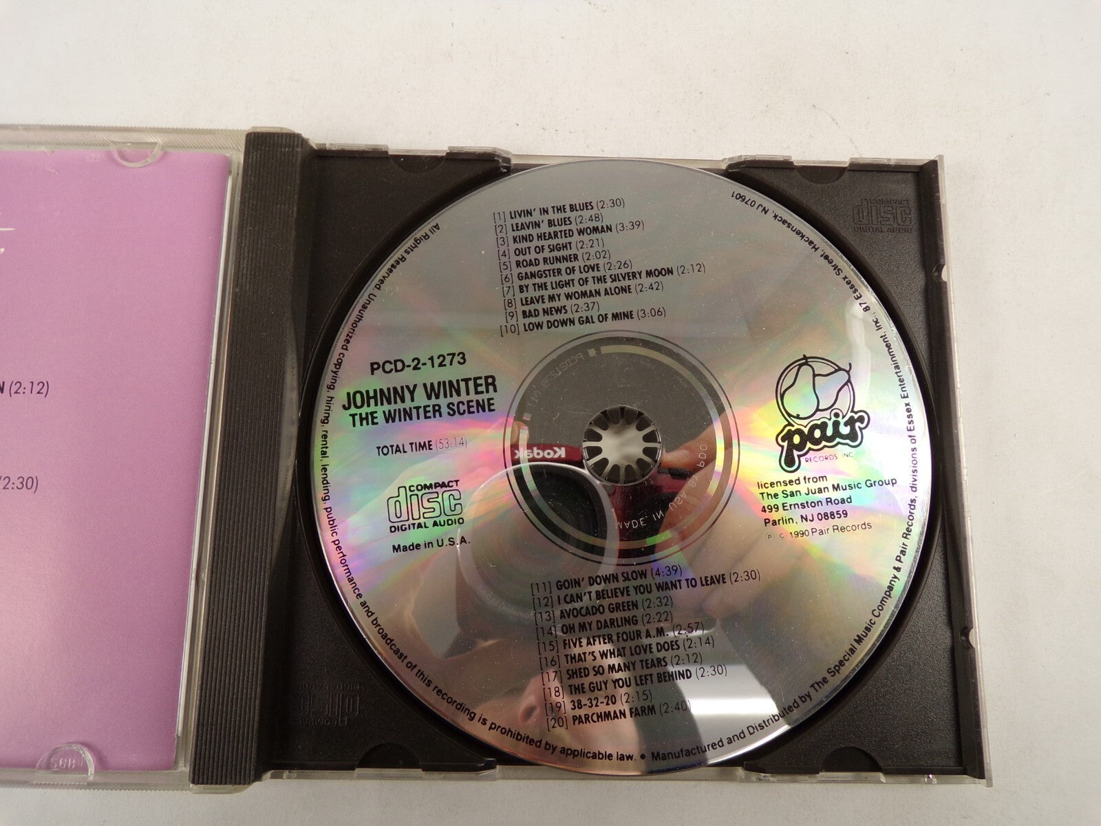 Johnny Winter The Winter Scene Out Of Sight Bad News 38-32-20 CD#53