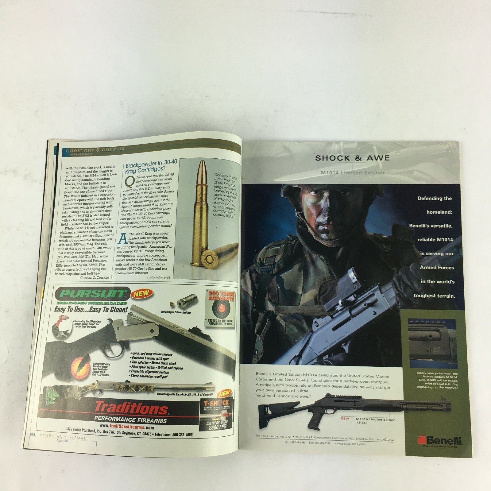 April 2004 American Rifleman Magazine Pratical to Tactical Barrett's M82A1