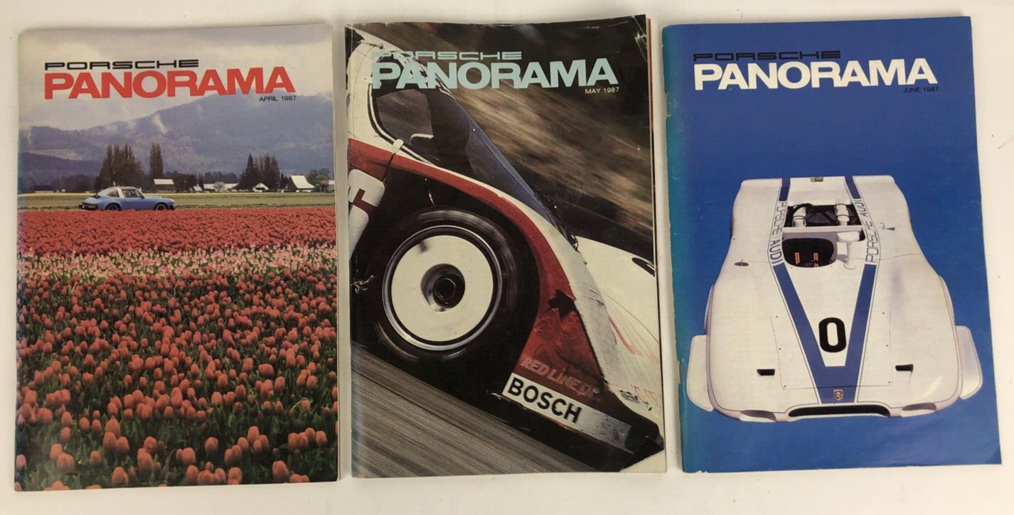Porsche Panorama Magazine - 1987 Complete Set 30th Anniversary 12 issue - RARE