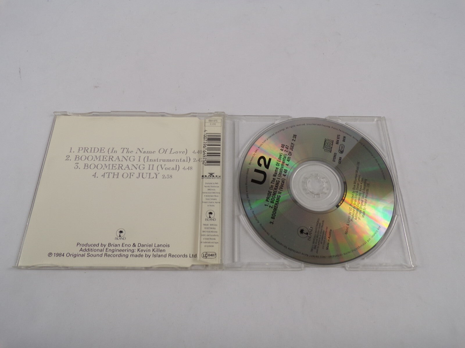 U2 Pride In The Name Of Love Boomerang 1 Boomerang 11. 4th Of July Pride CD#2