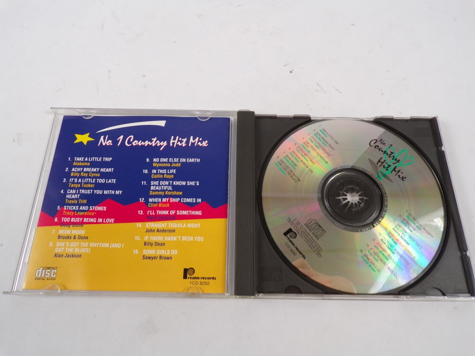 No Country Hit Mix Alabama John Anderson Clint Black Brooks& Dunn Mark CD#16