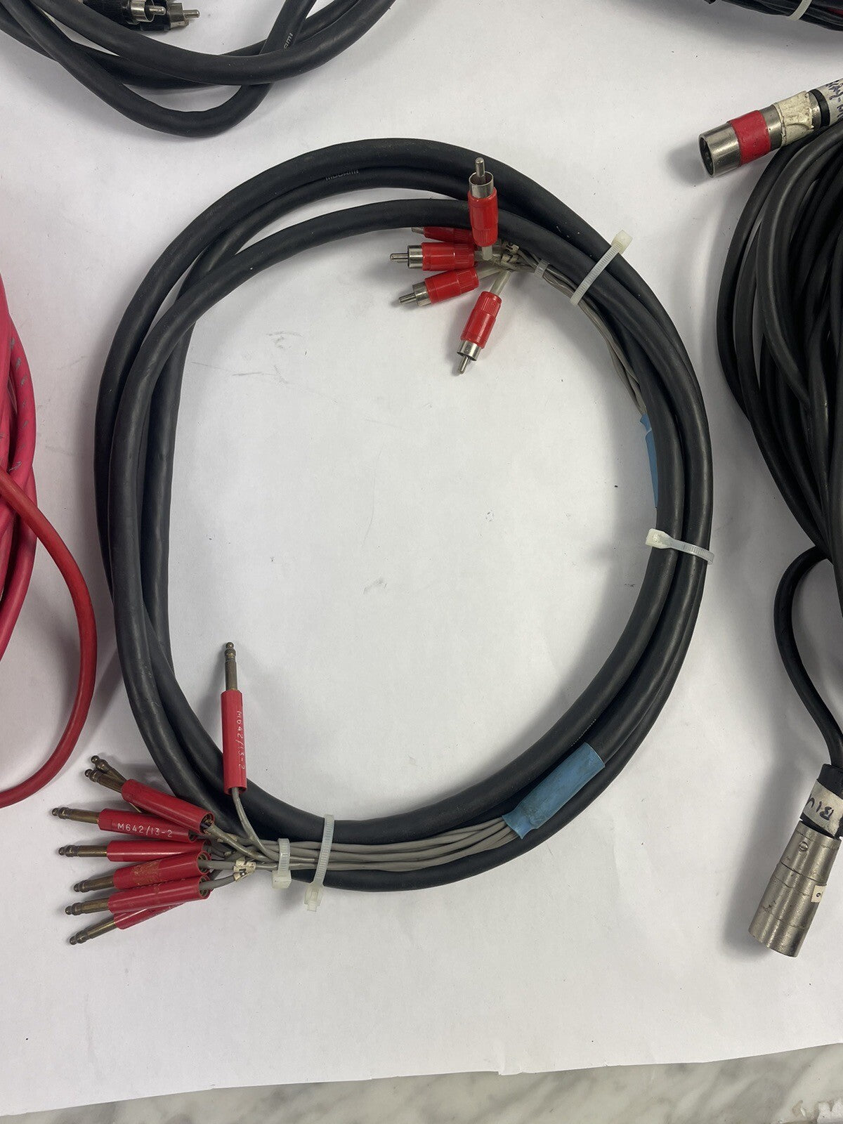 Lot of 8 Audio Snakes - XLR / TRS / Switchcraft M642 / Neutrik Whirlwind
