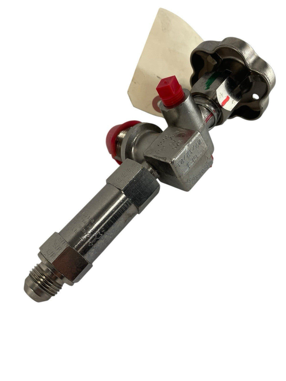 Sherwood Dual Fuel Valve Horizontal 1/4-18 NPT 1-1/8 FusePlug 3600 PSI Plated