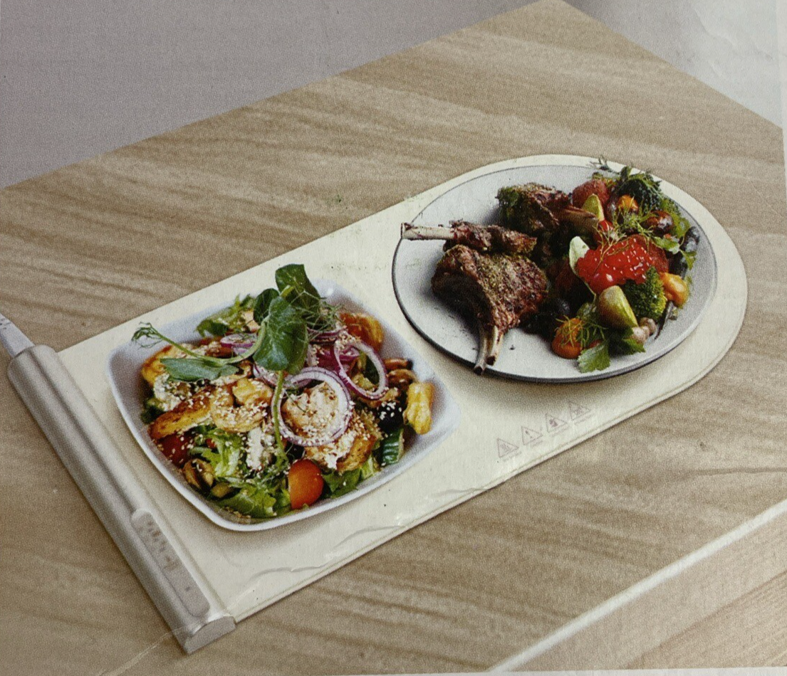 Laudlife Electric Foldable Food Warmer Plate w/ Adjustable Temperature 120V 100W