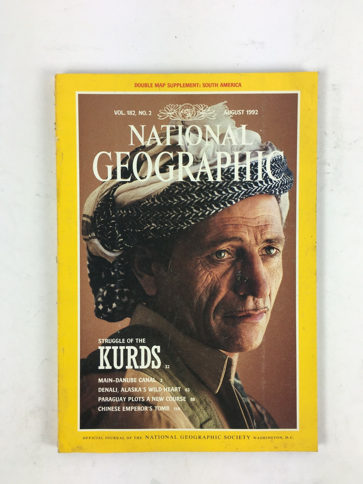 August 1992 National Geographic Magazine Struggle of the Kurds Main-Danube Canal