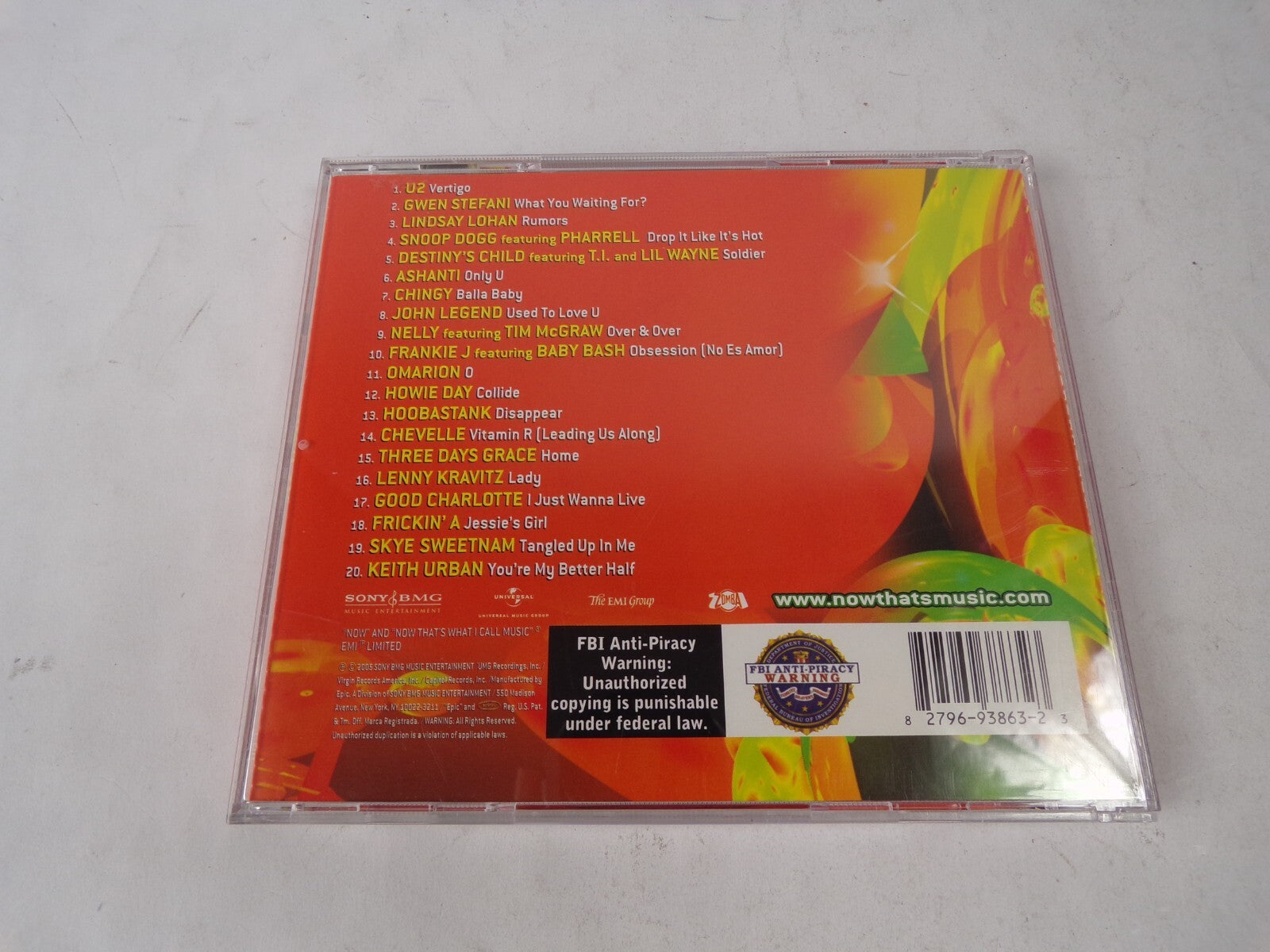 Now 18 That's What I Call Music! 20 Chart-Topping Hits! U2 Gwen Stefani CD#62