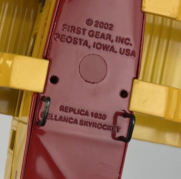 Shell Glider NC-754W Airplane 2002 First Gear Inc Replica Missing Frot LG - LOOK