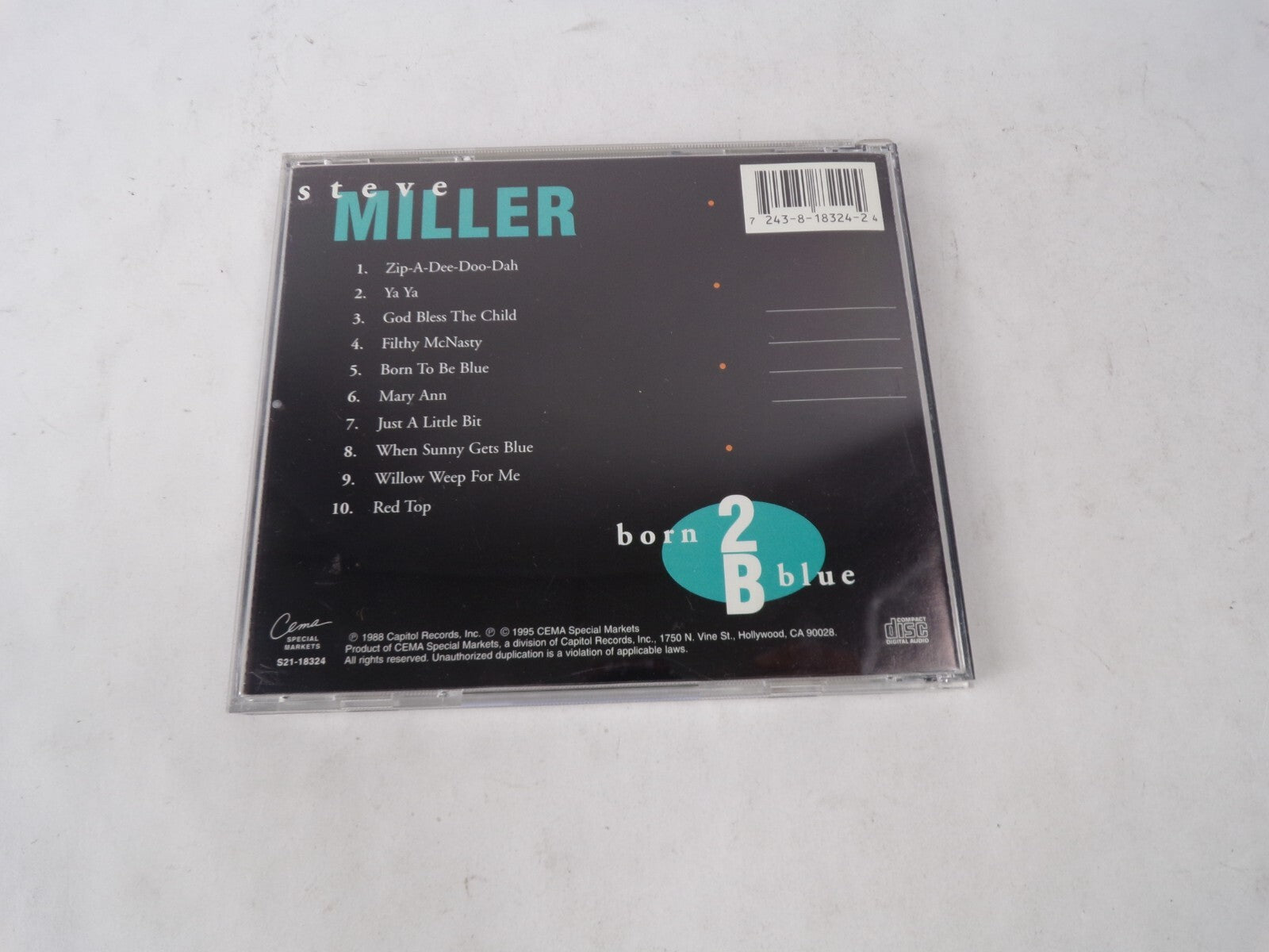 Miller Born 2 B Blue Zip-A-Dee-Doo-Dah Ya Ya God Bless The Child Filthy CD#41