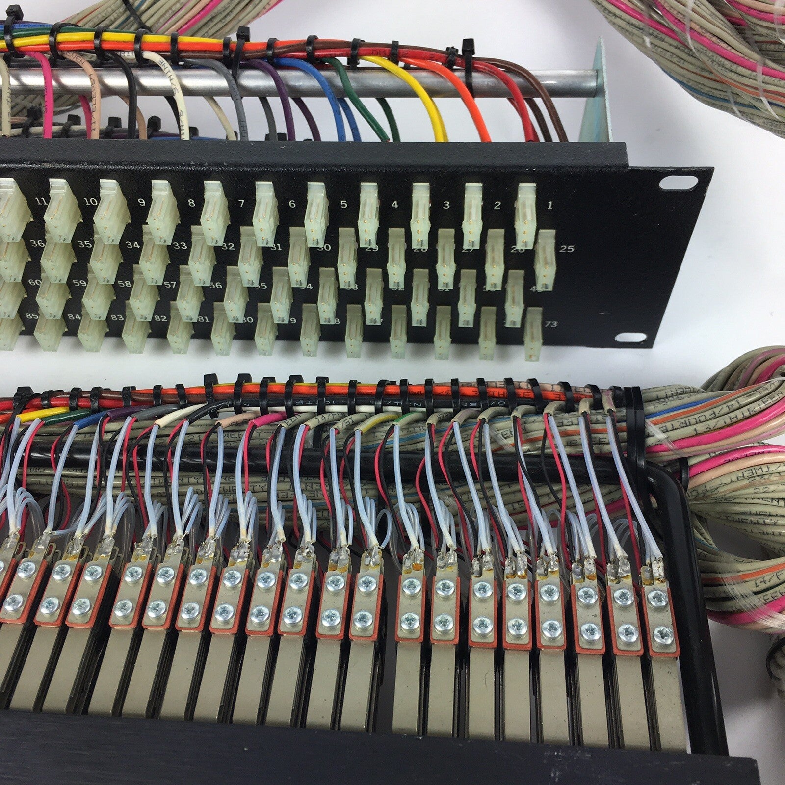 FN BLACK Rean Neutrik TT Bantam 96 Point Patch Bay Wired e3 panel 96 connectors