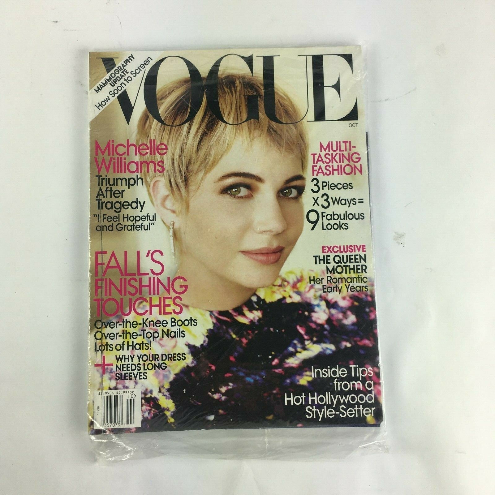 October 2010 Vogue Magazine Fall's Finishing Touches Michelle Williams