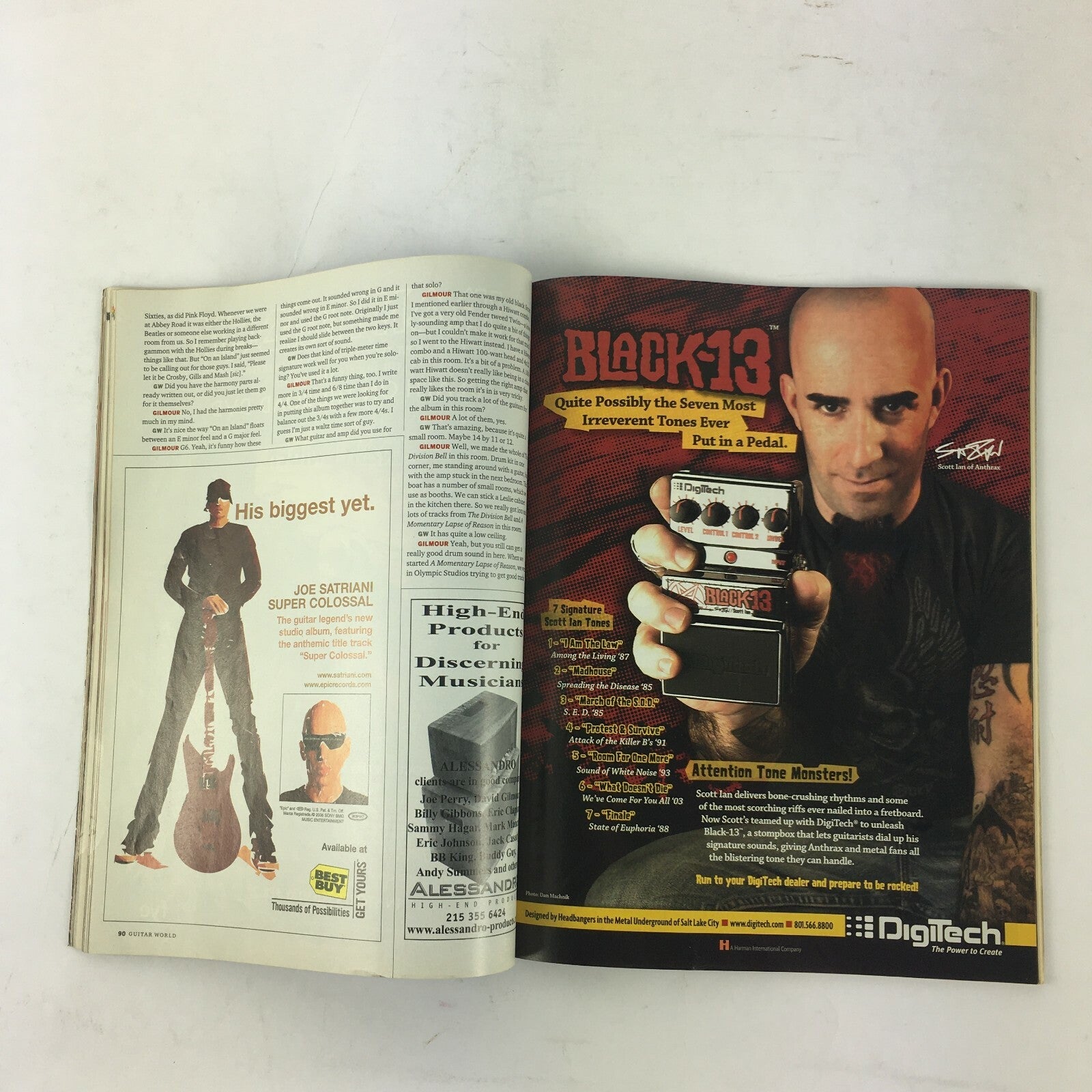 2005 Guitar World Magazine David Gilmour Speaks! The Future of Pink Floyd