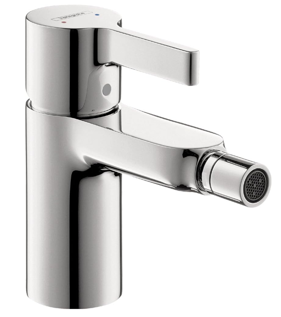 Hansgrohe 6" Tall Faucet Brushed Nickel 72210821 Rebris S Contemporary Bidet