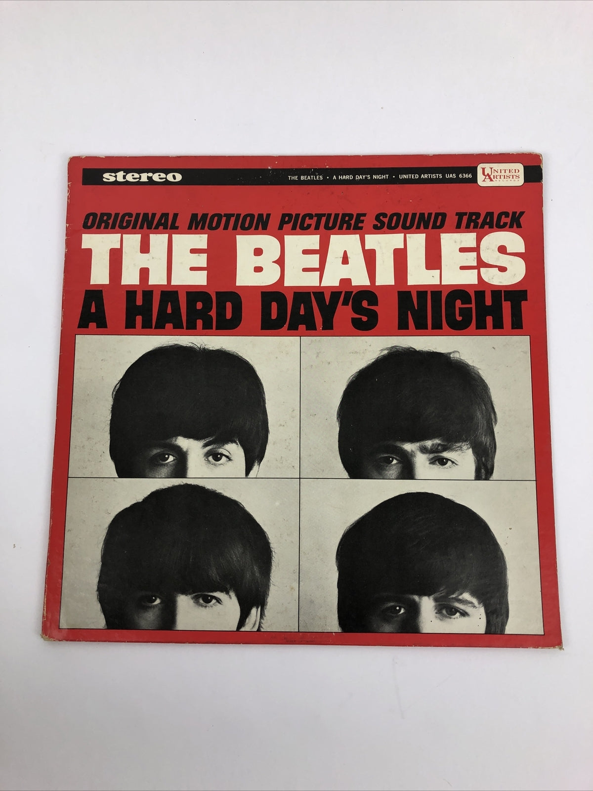 THE BEATLES "A Hard Day's Night" United Artists #UAS 6366 (black label) LP